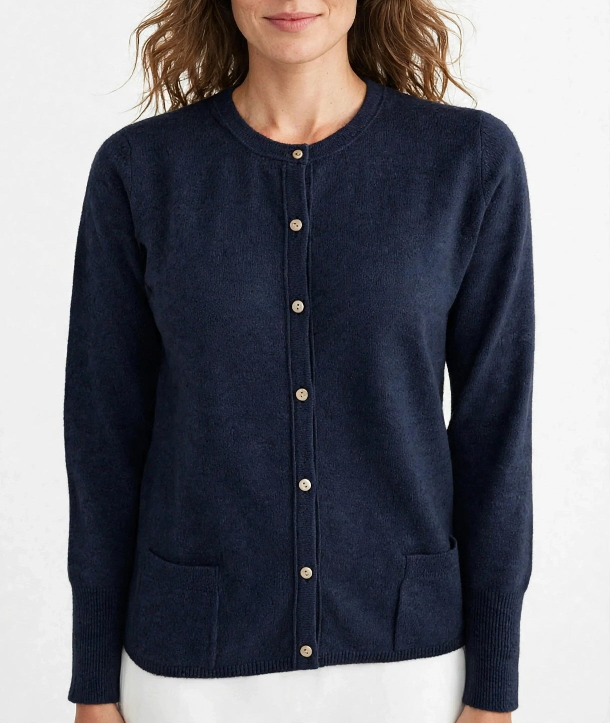 Cashmere cardigan navy