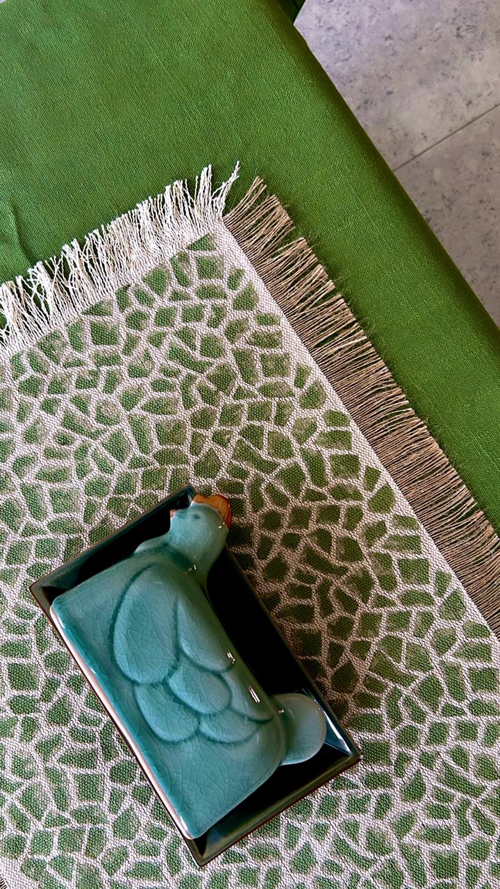 Handwoven Jute Tassel Placemats | Set of 4