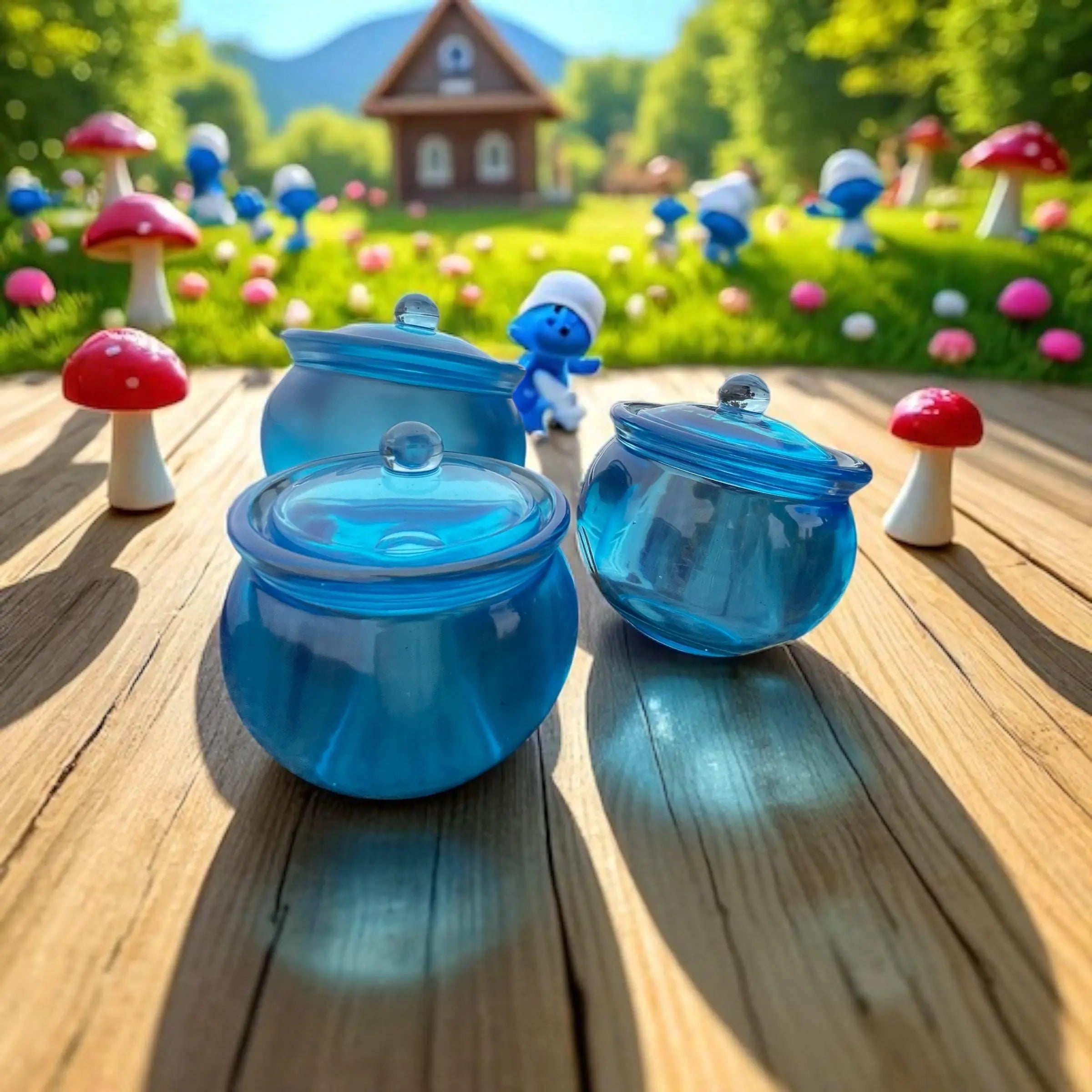 Elegant oppbevaring | Utsøkt håndlaget Epoxy Krukke med lokk