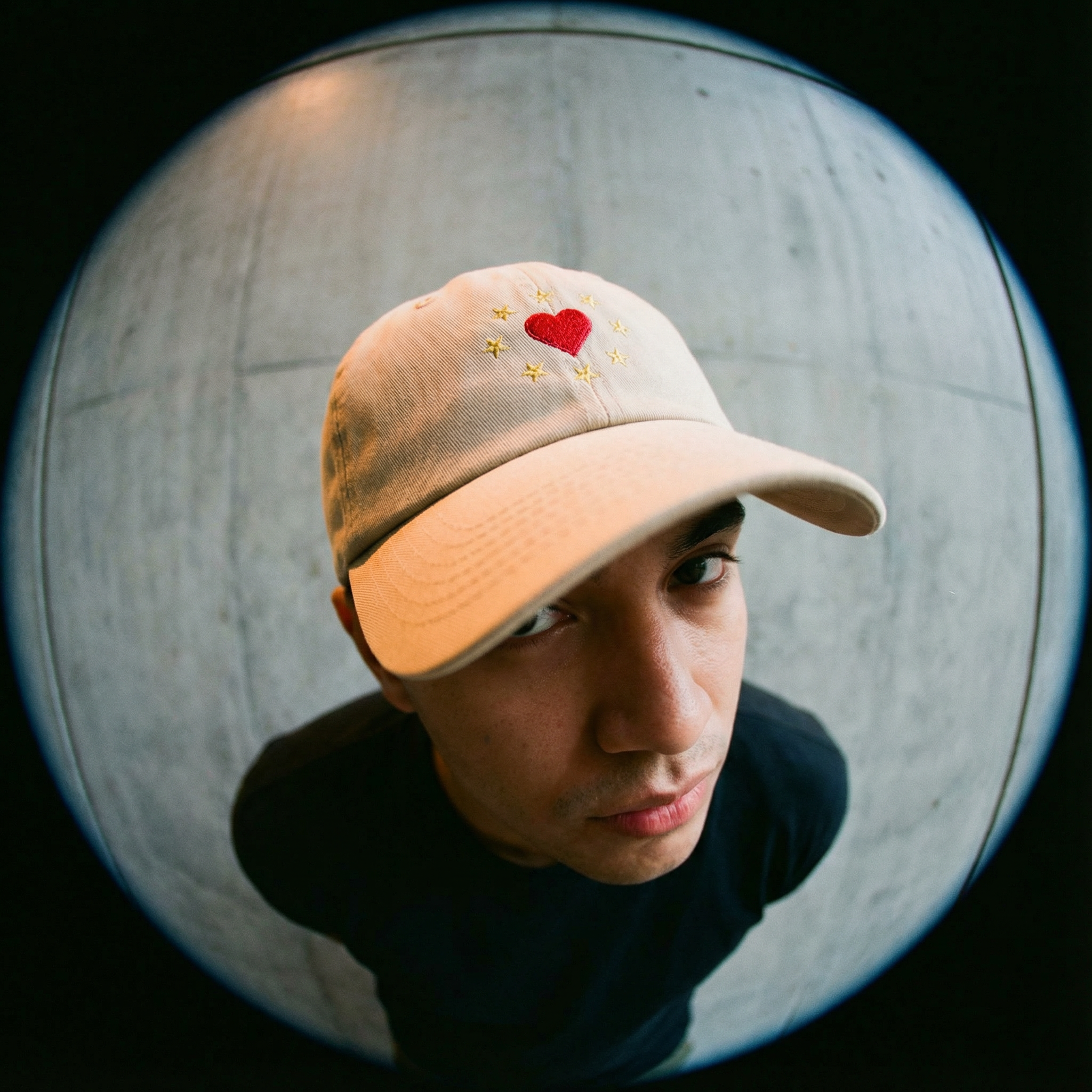 Heart Stars Embroidered Cap