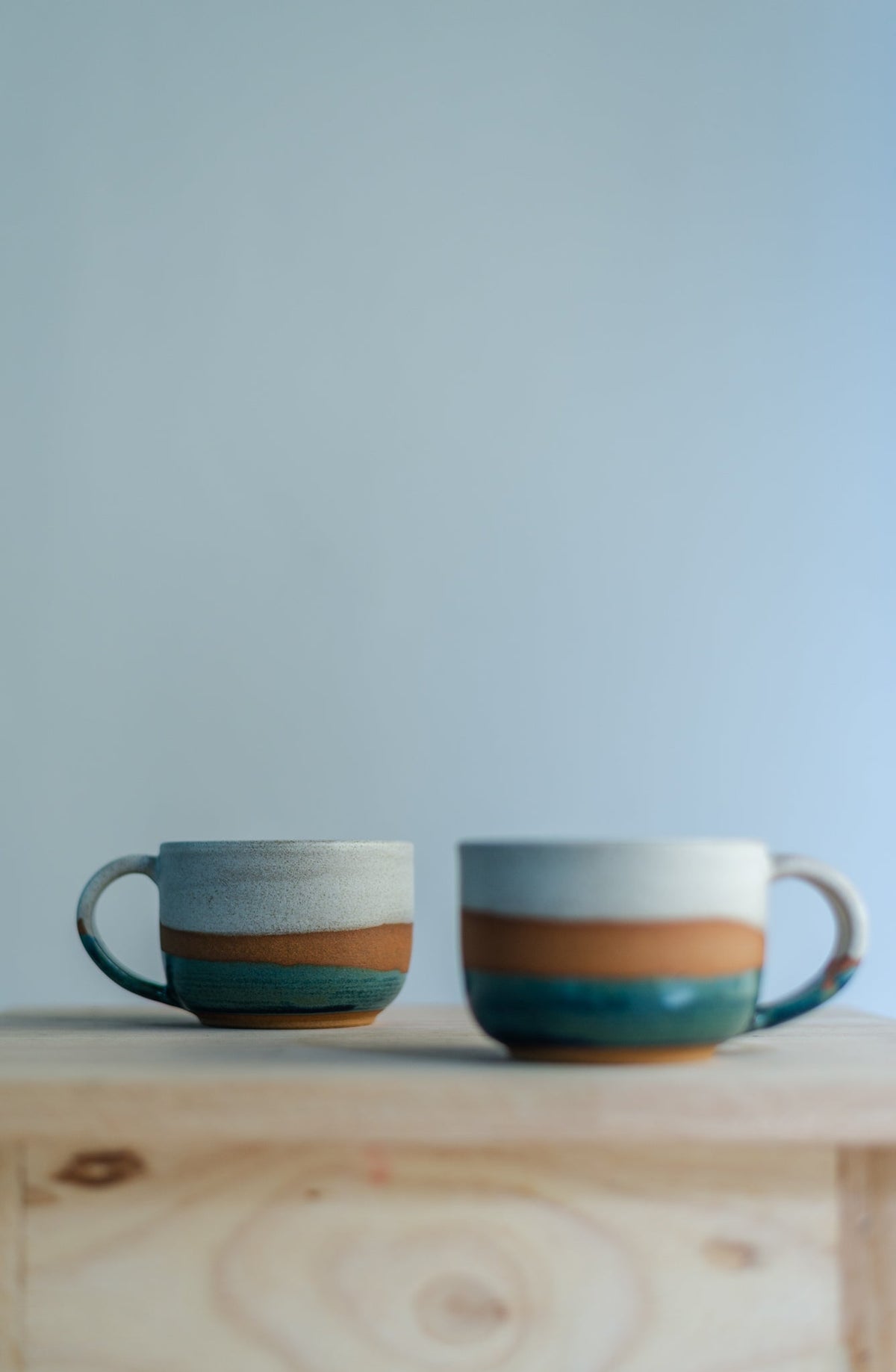 Round Tea & Coffee Cup | Handcrafted 250ml Ceramic Mug | Set of 2