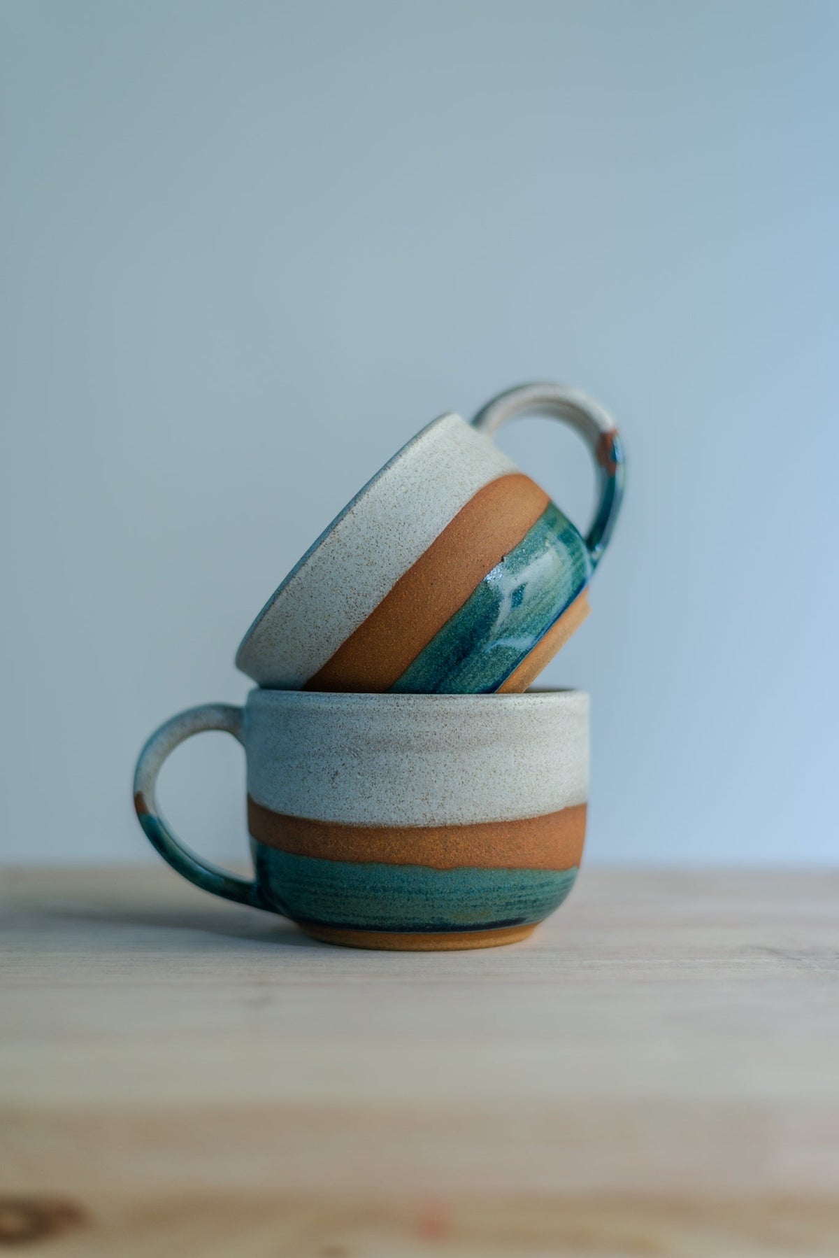 Round Tea & Coffee Cup | Handcrafted 250ml Ceramic Mug | Set of 2