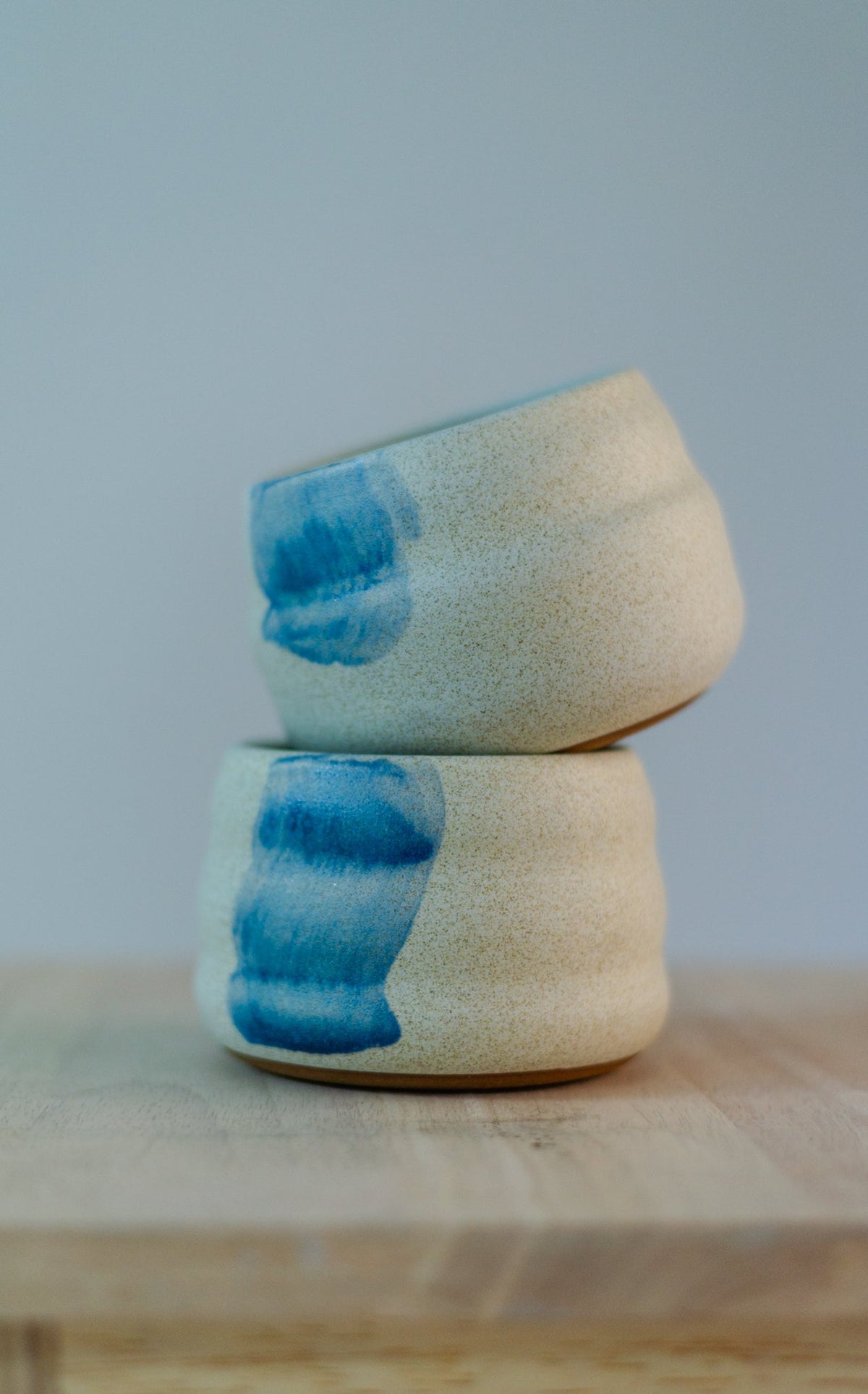 Handcrafted Wavy Ceramic Bowl |Set of 2 bowls | H-8 cm, W-10.5 cm – Food Safe