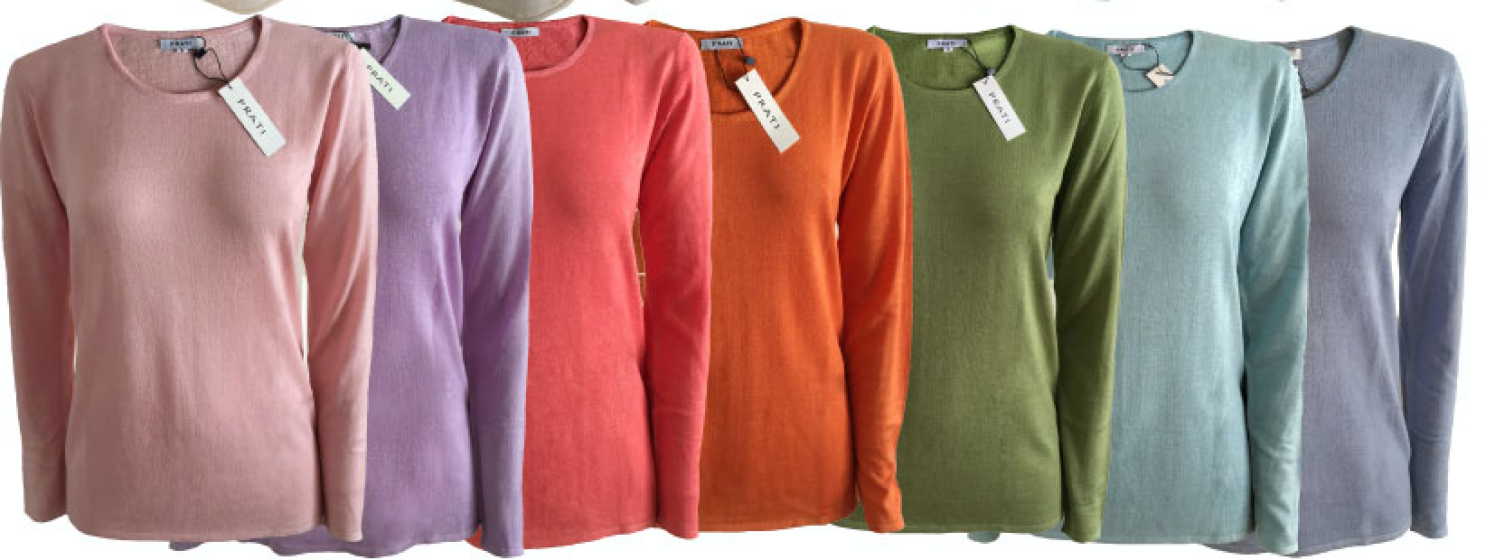 Cashmere Silk crew neck sweater havana blue