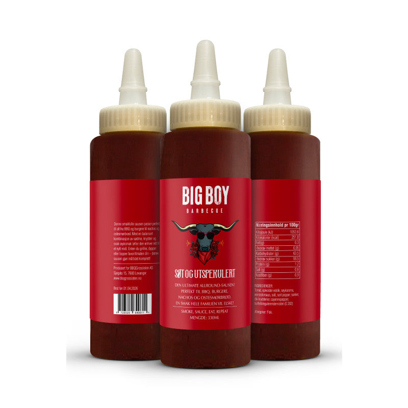 Big Boy BBQ Søt og Utspekulert BBQ Saus 300ml