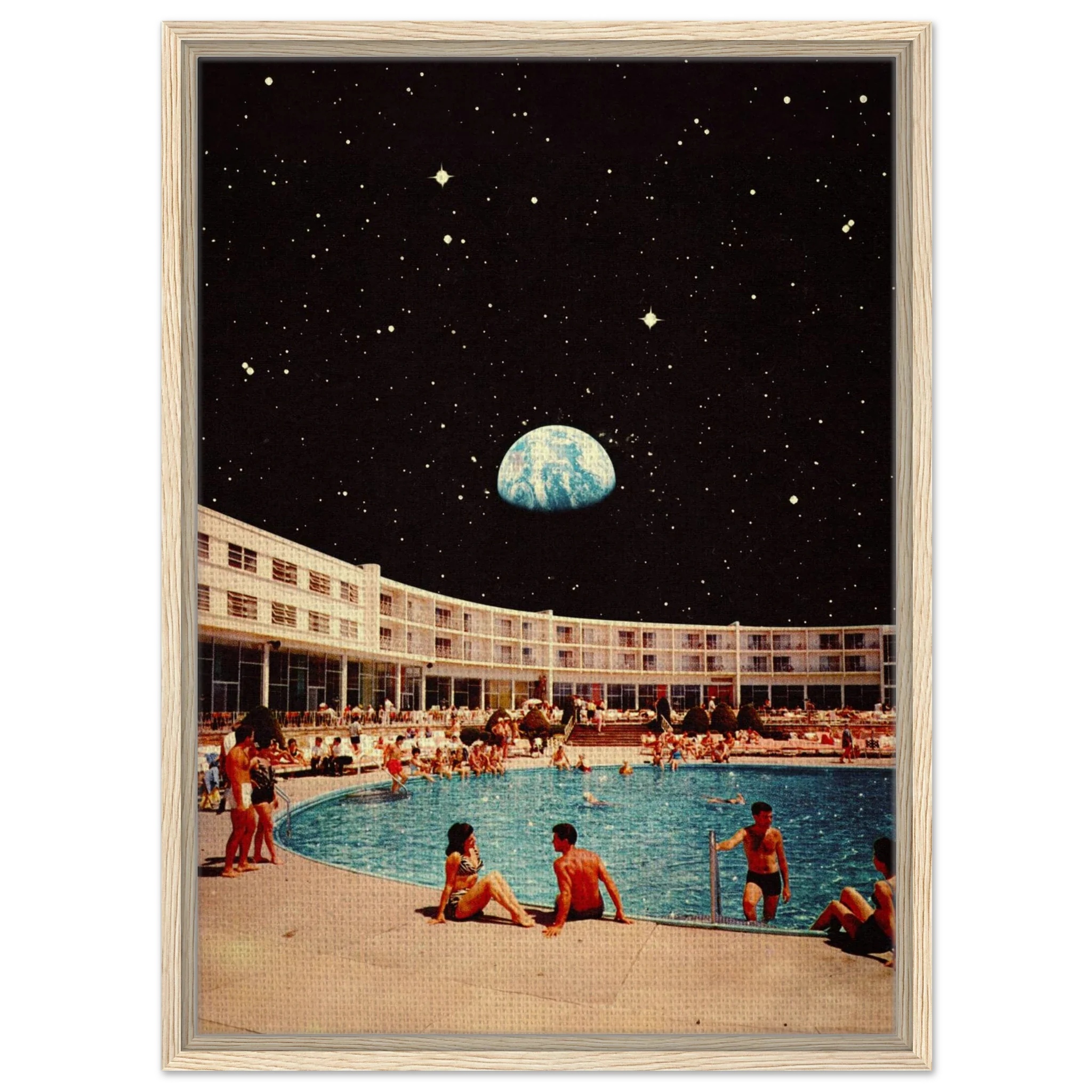 Lunar Pool Canvas