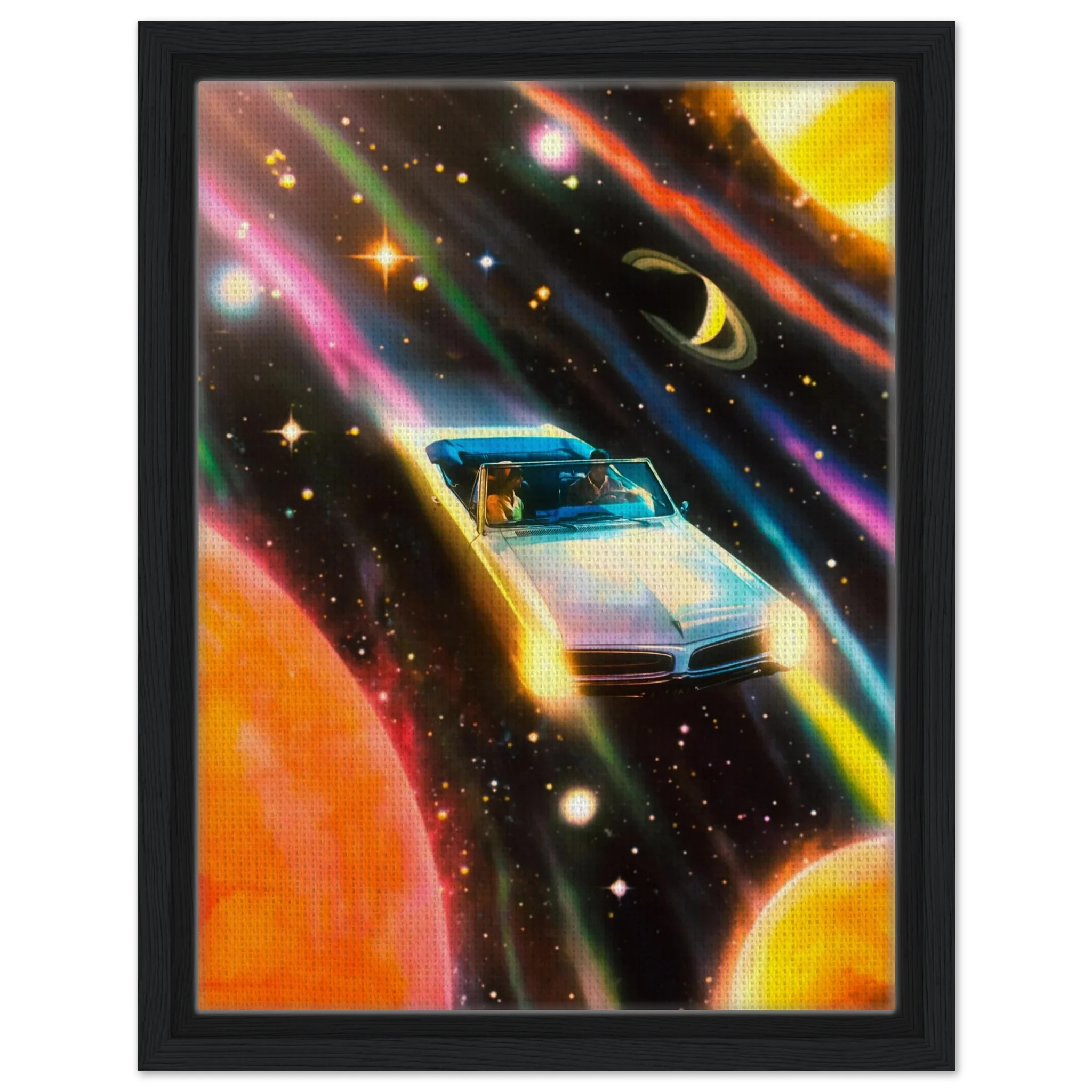 Space Rainbow Adventure Canvas