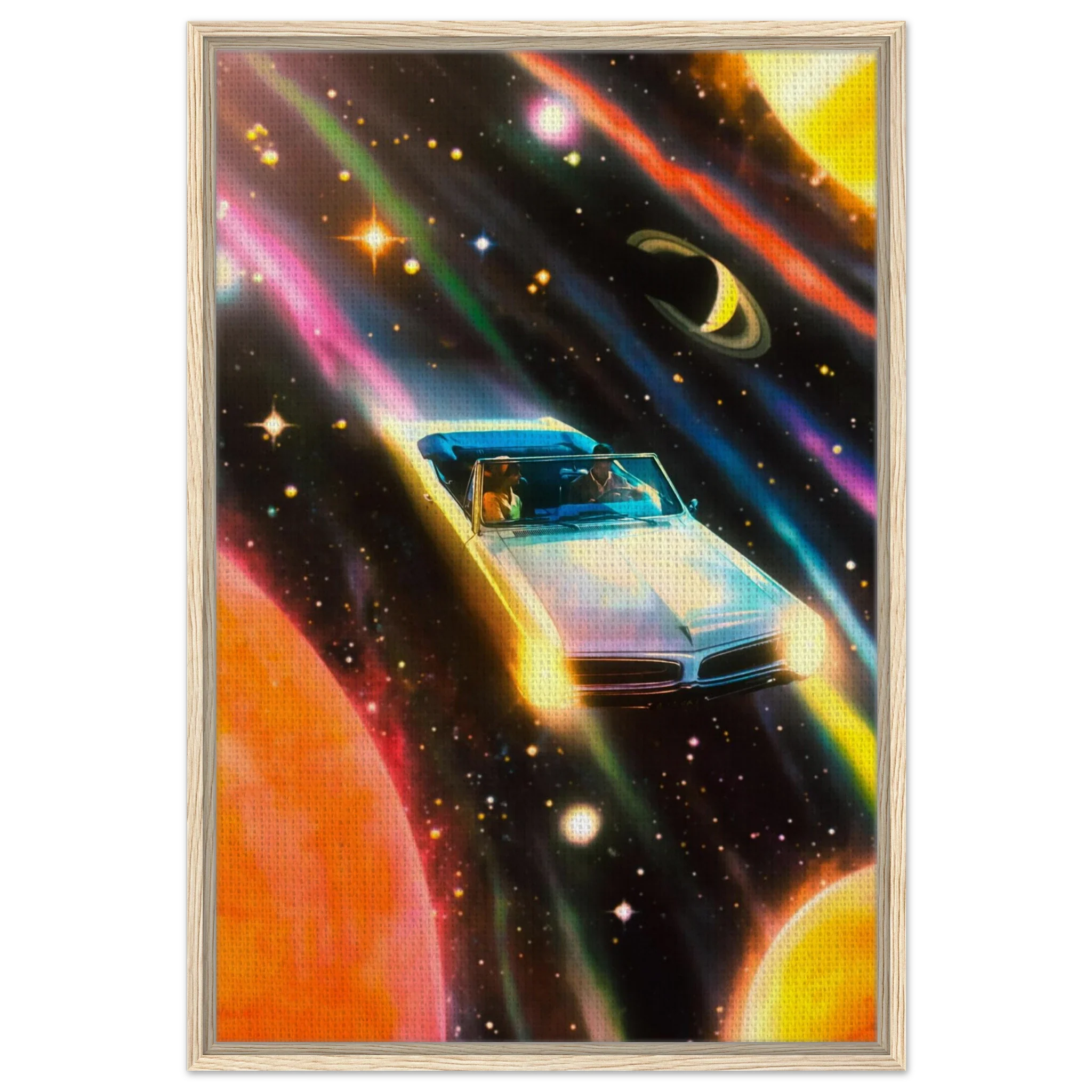 Space Rainbow Adventure Canvas