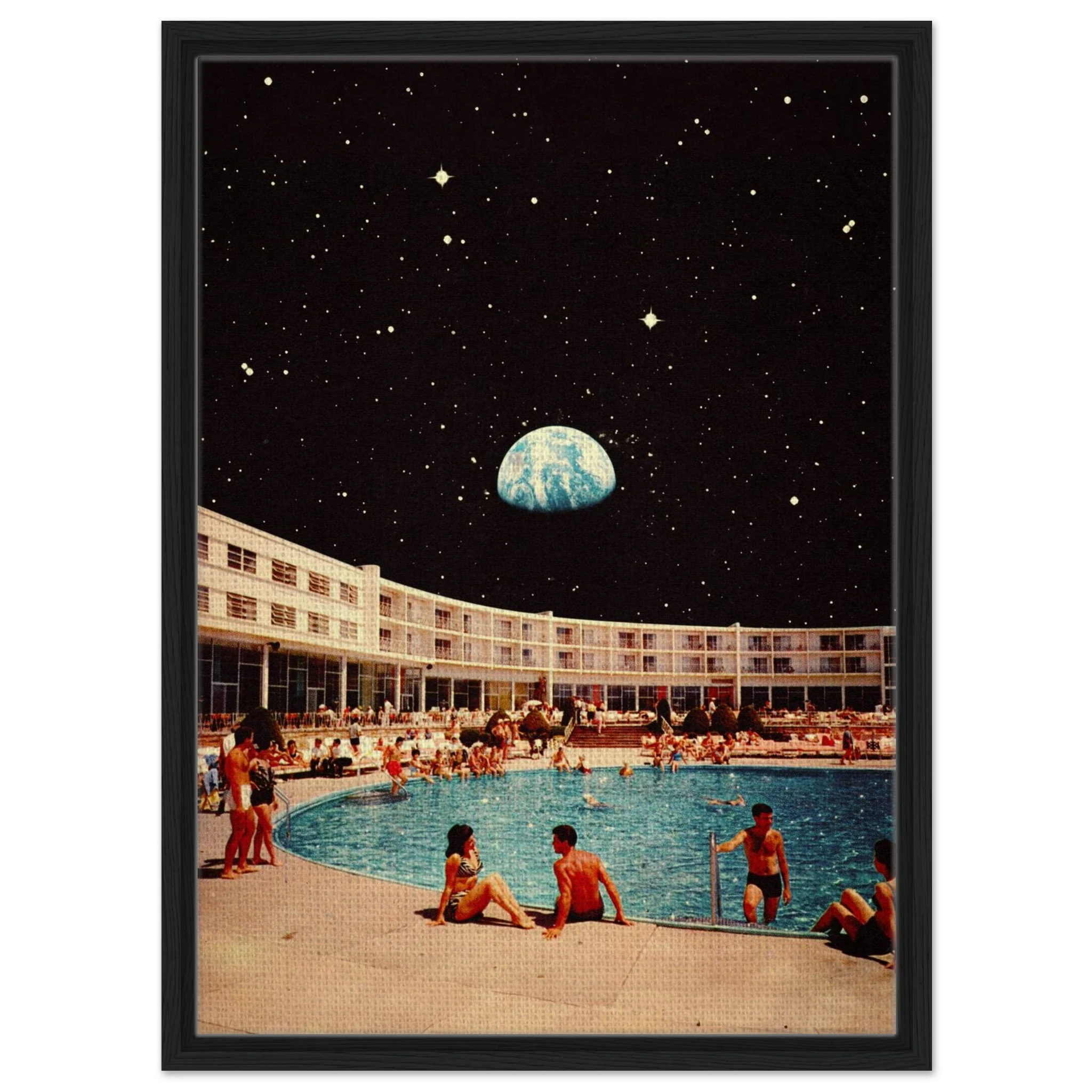 Lunar Pool Canvas