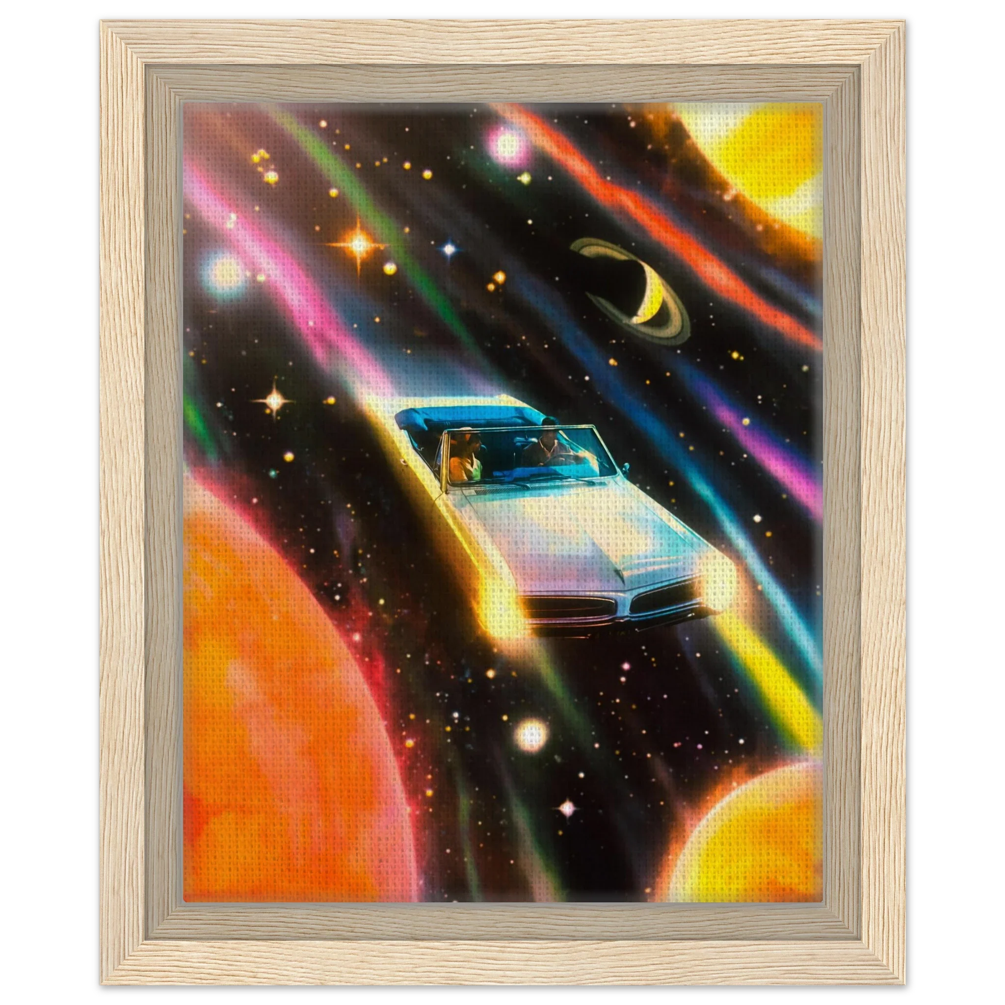 Space Rainbow Adventure Canvas