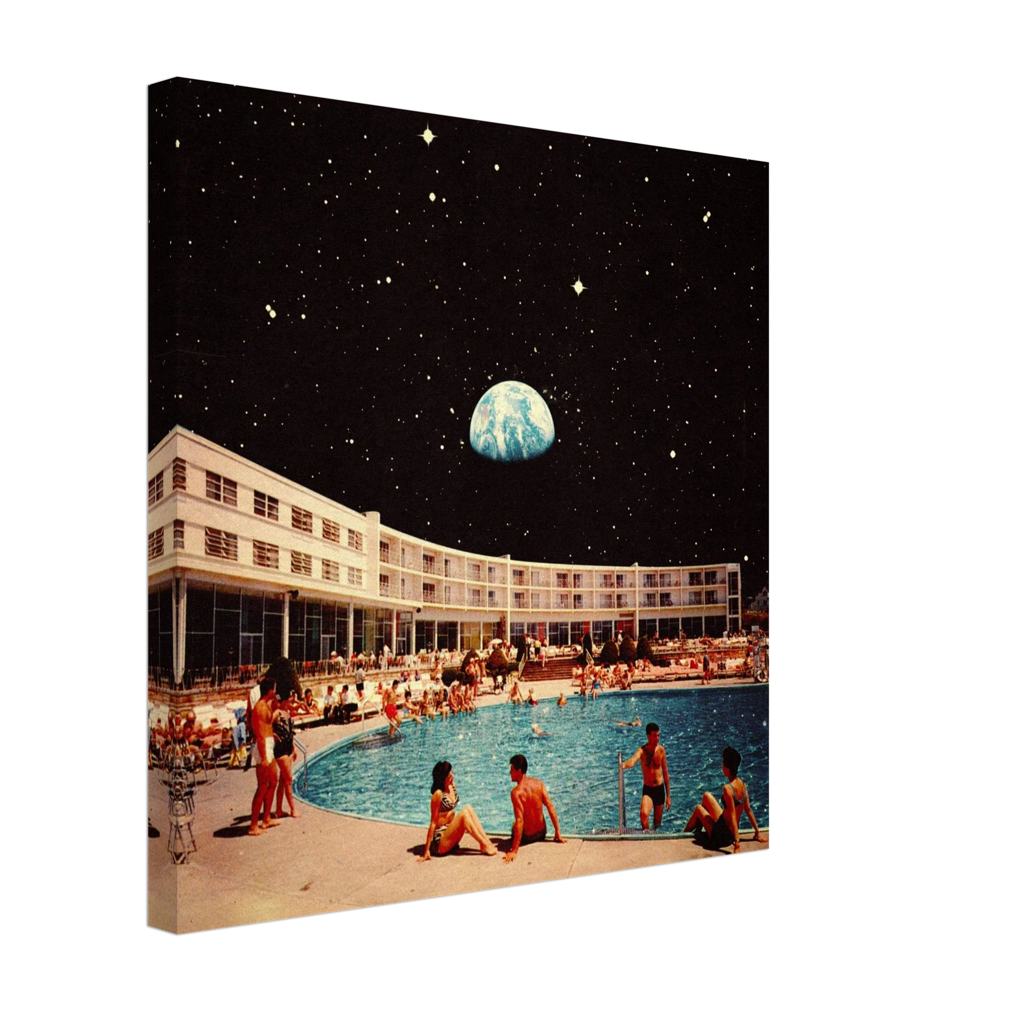 Lunar Pool Canvas