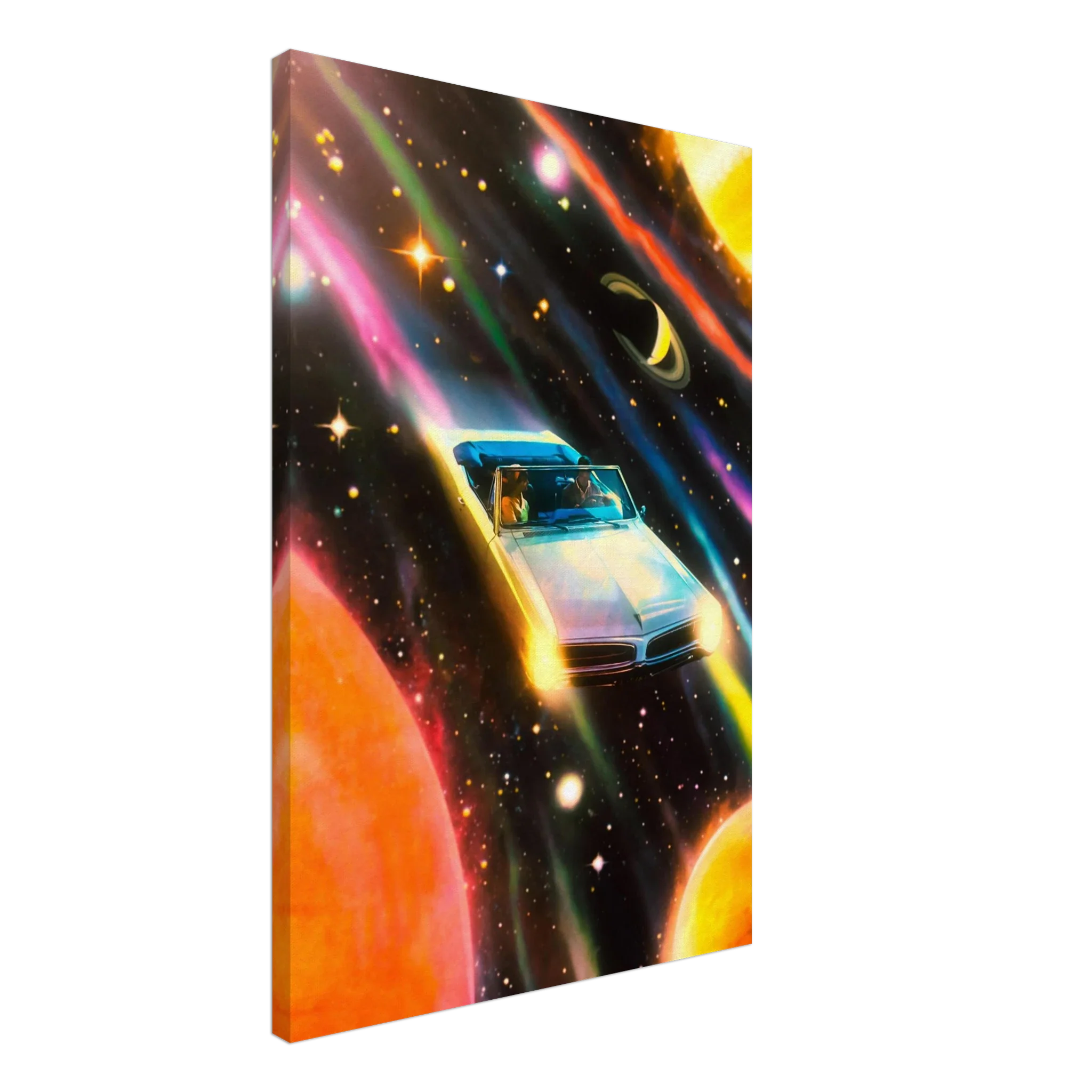 Space Rainbow Adventure Canvas