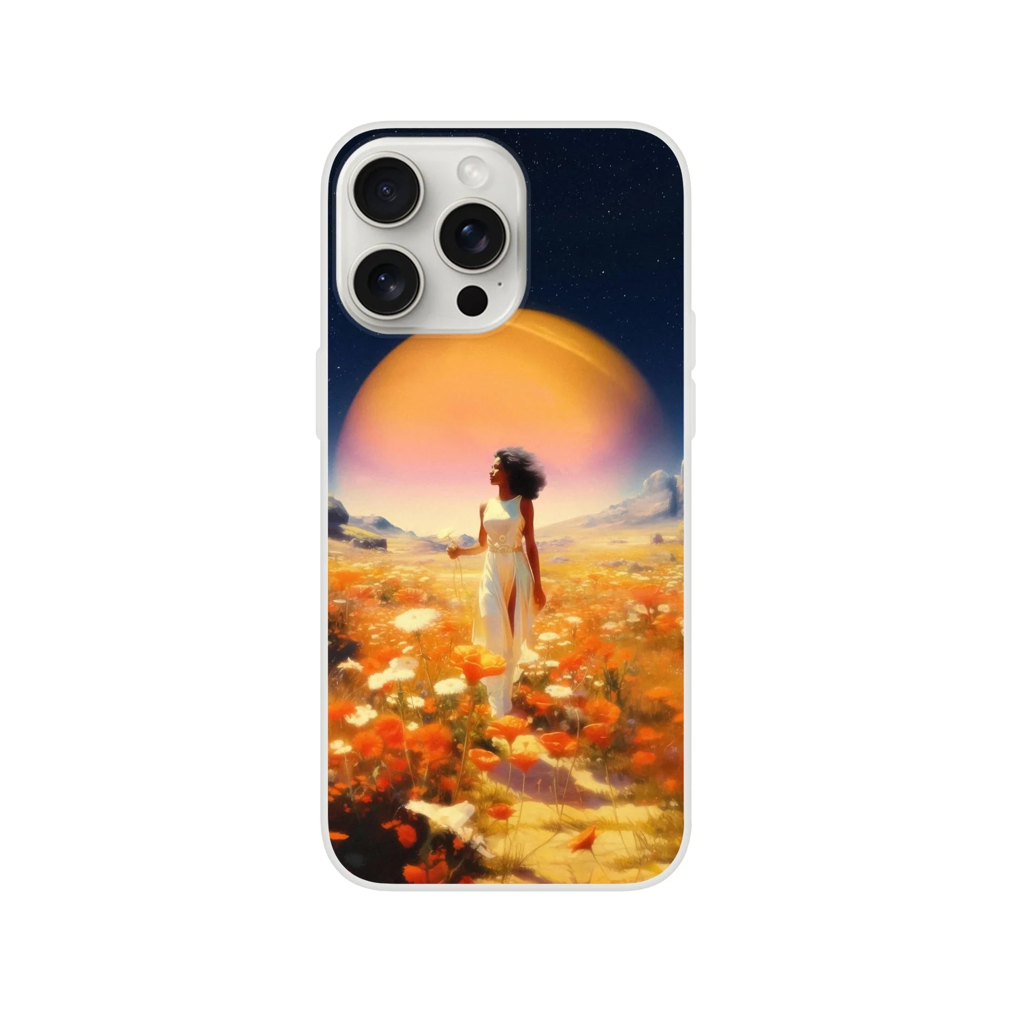 Cosmic Flower Field iPhone Case