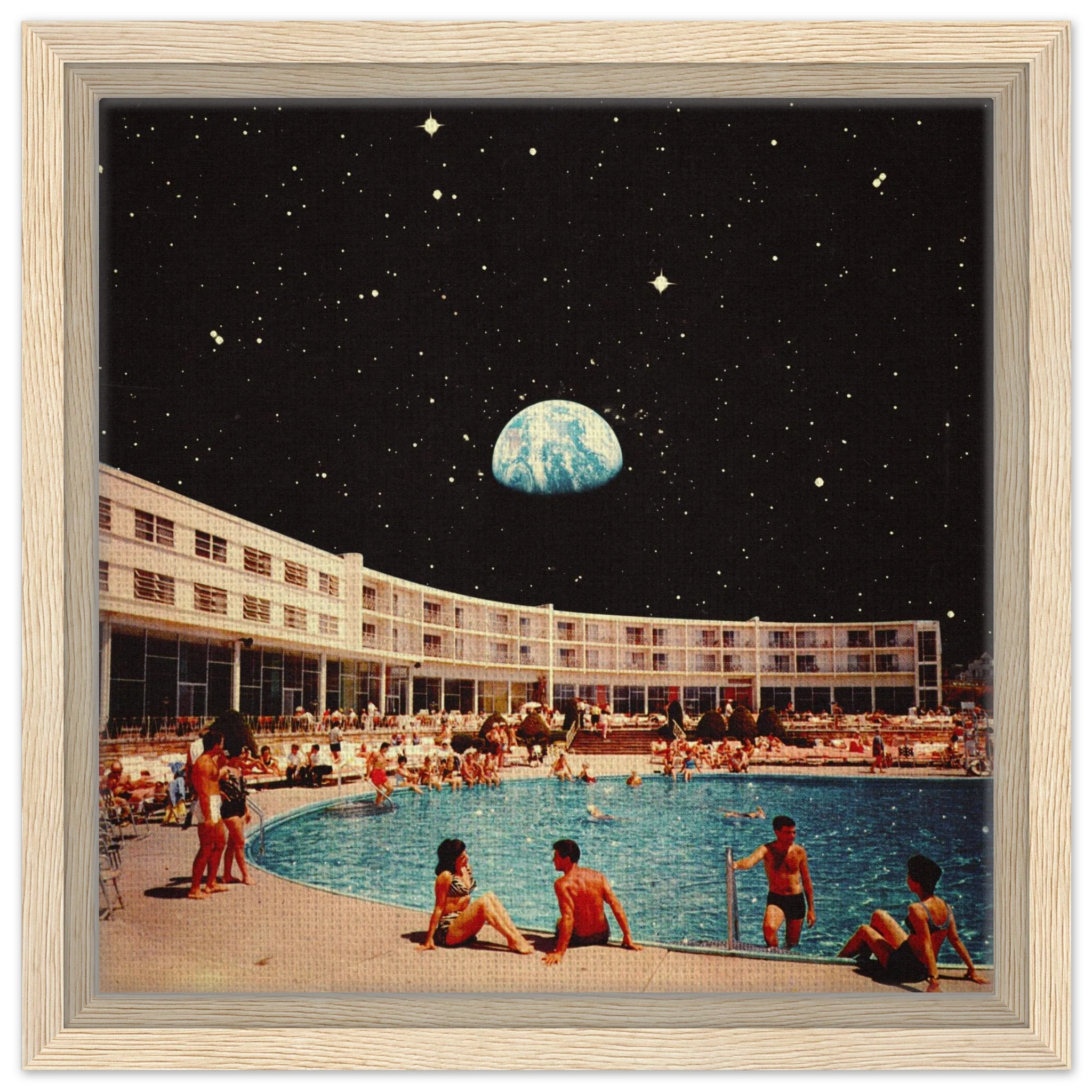 Lunar Pool Canvas
