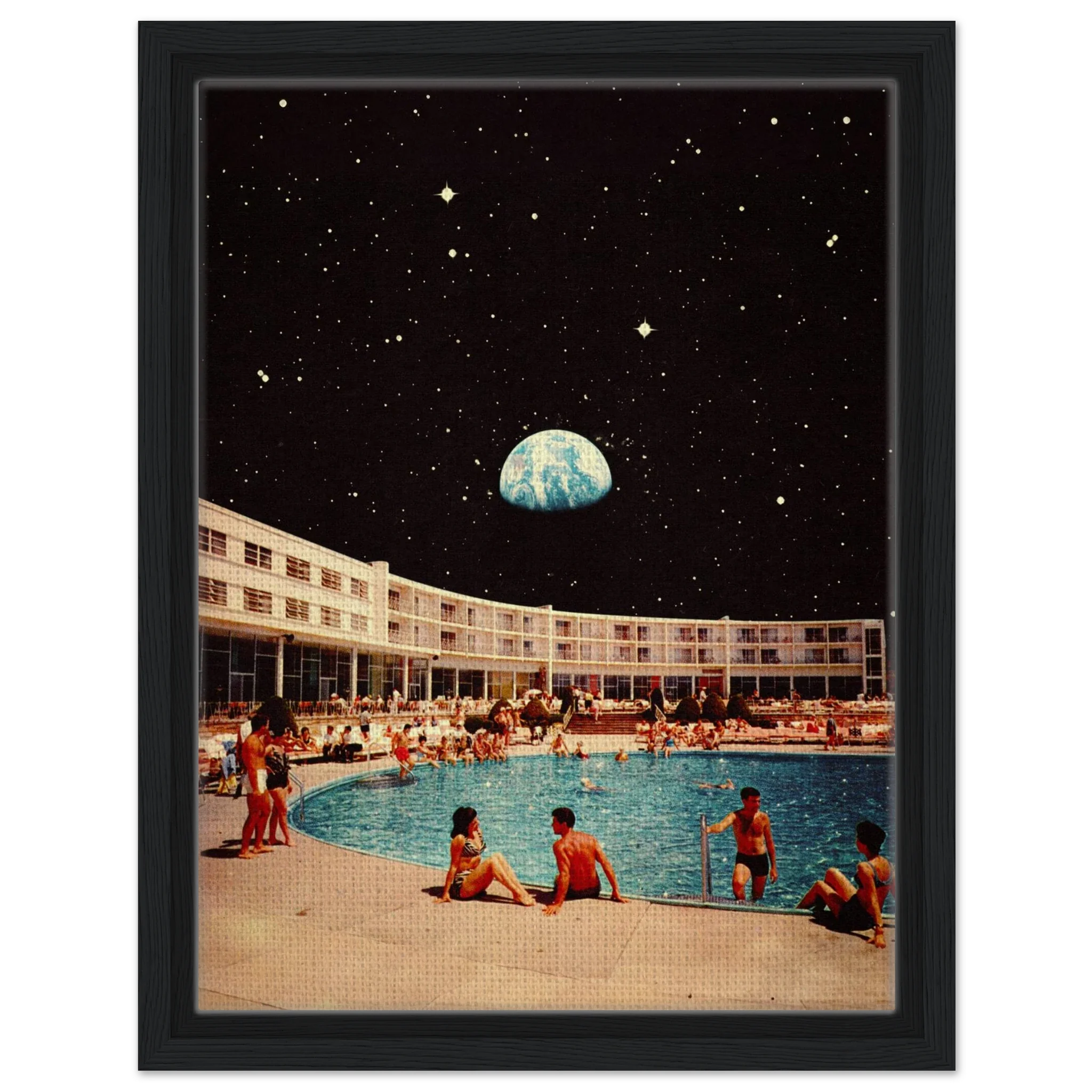 Lunar Pool Canvas