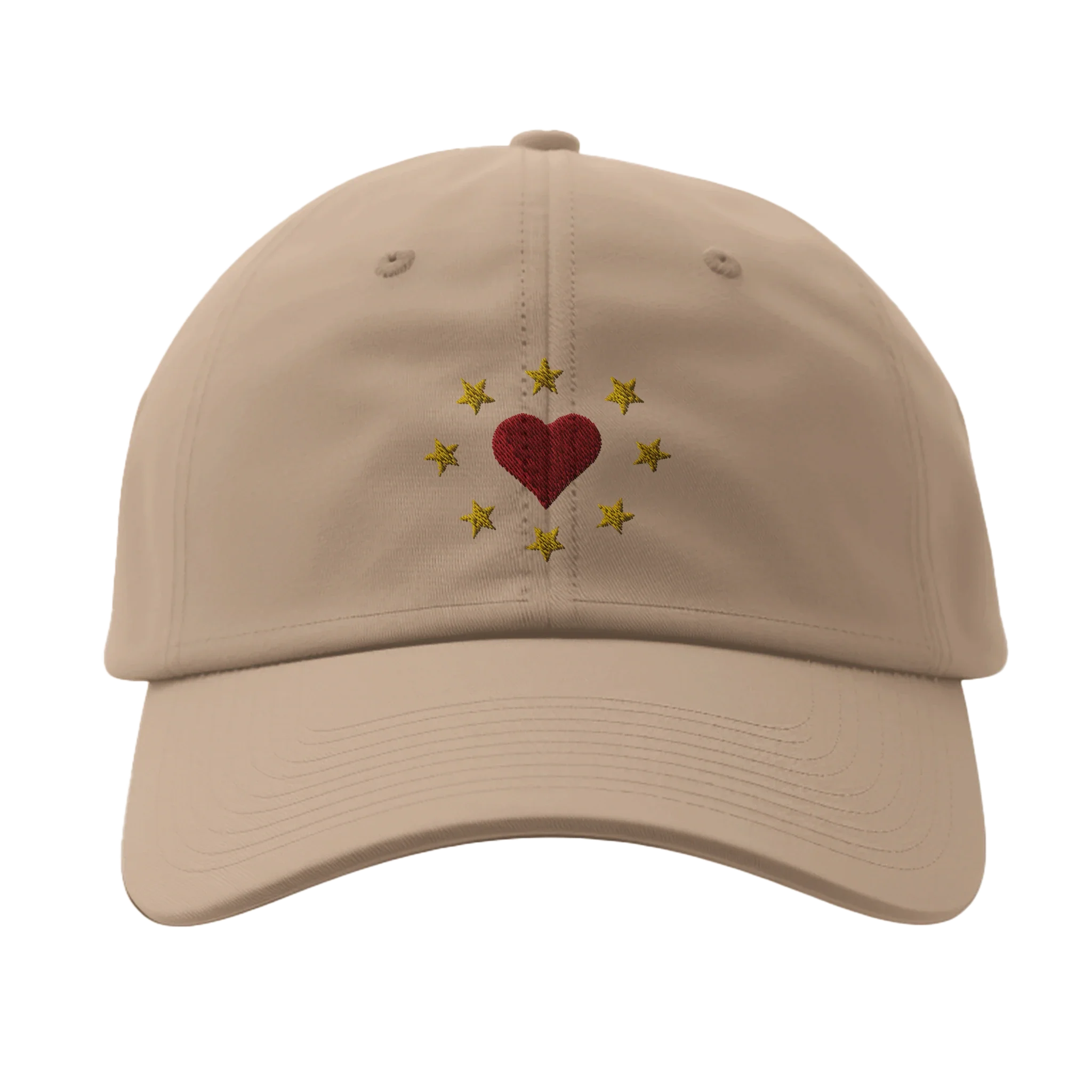 Heart Stars Embroidered Cap