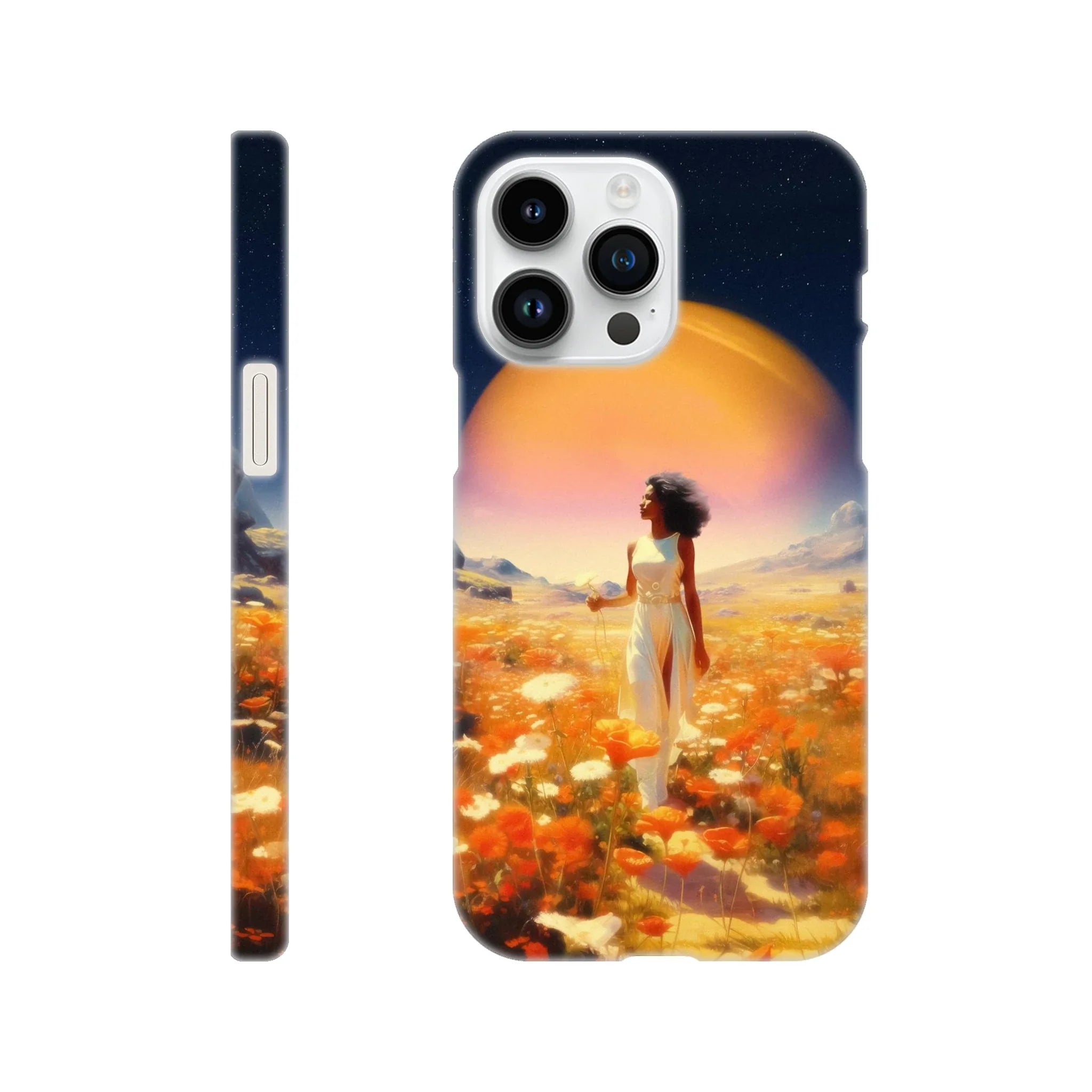 Cosmic Flower Field iPhone Case
