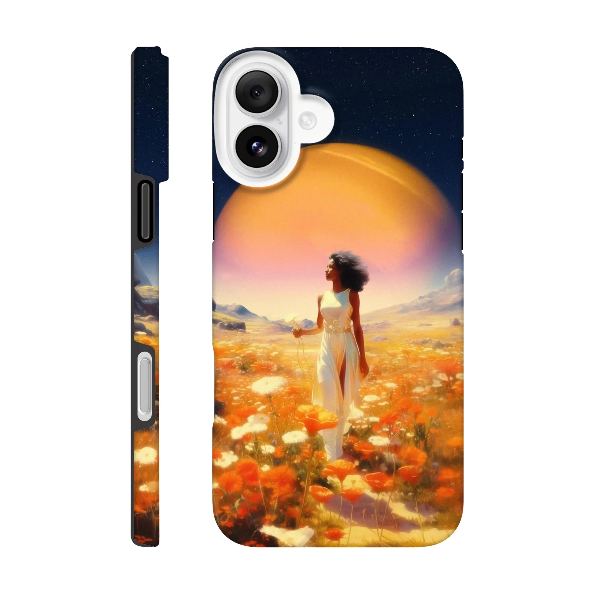 Cosmic Flower Field iPhone Case