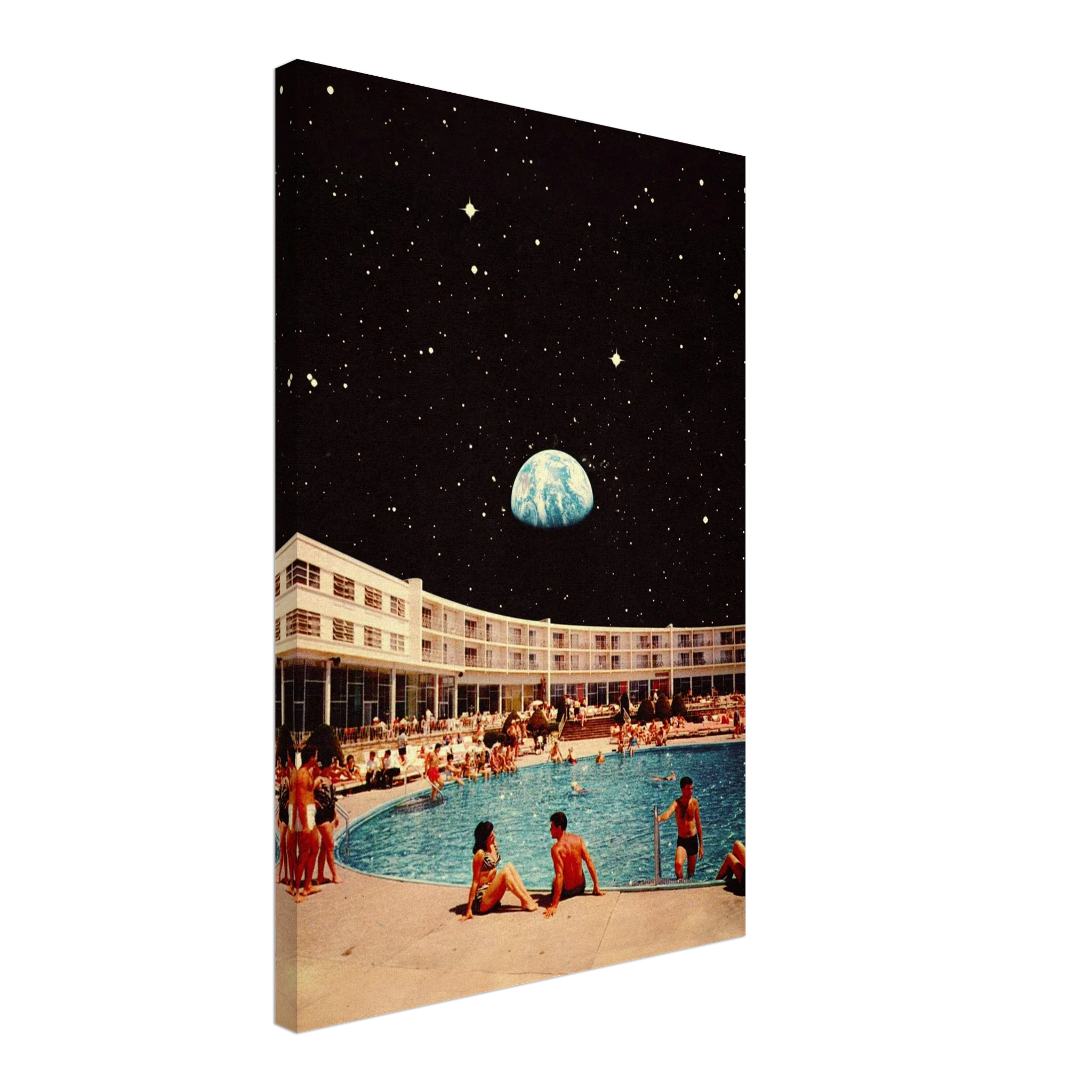Lunar Pool Canvas