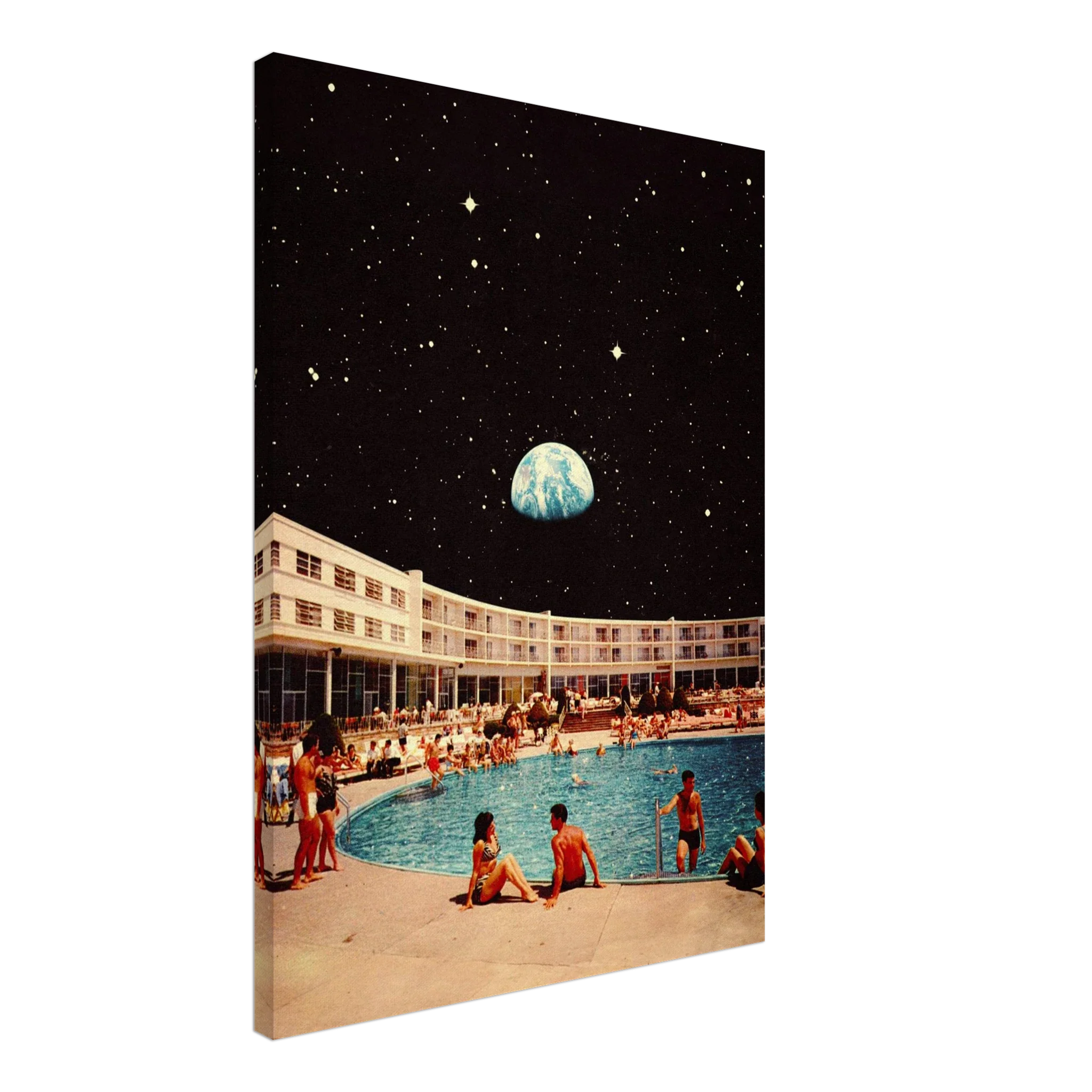 Lunar Pool Canvas