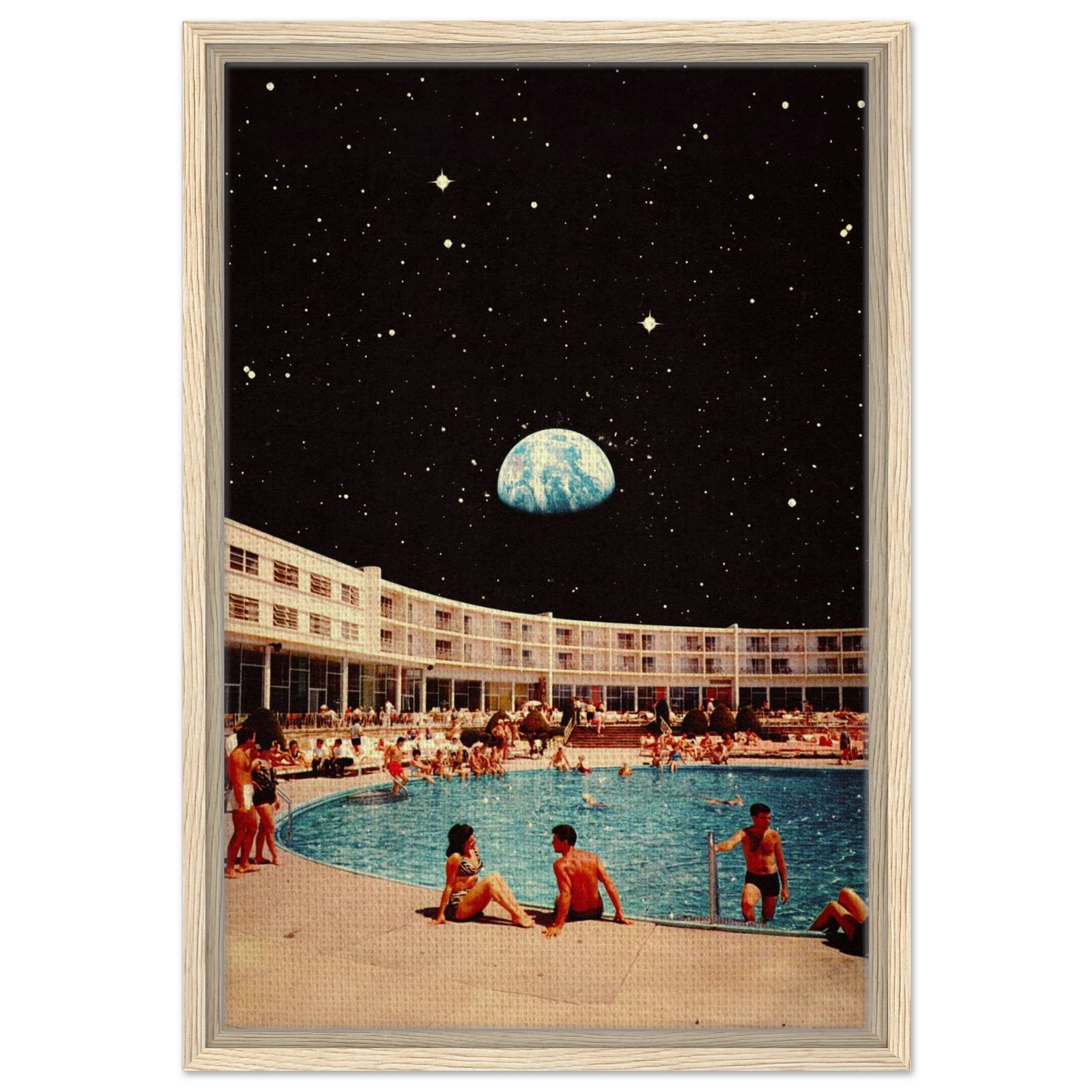 Lunar Pool Canvas