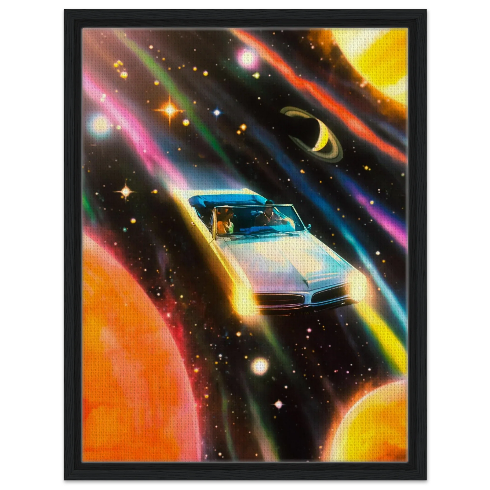 Space Rainbow Adventure Canvas