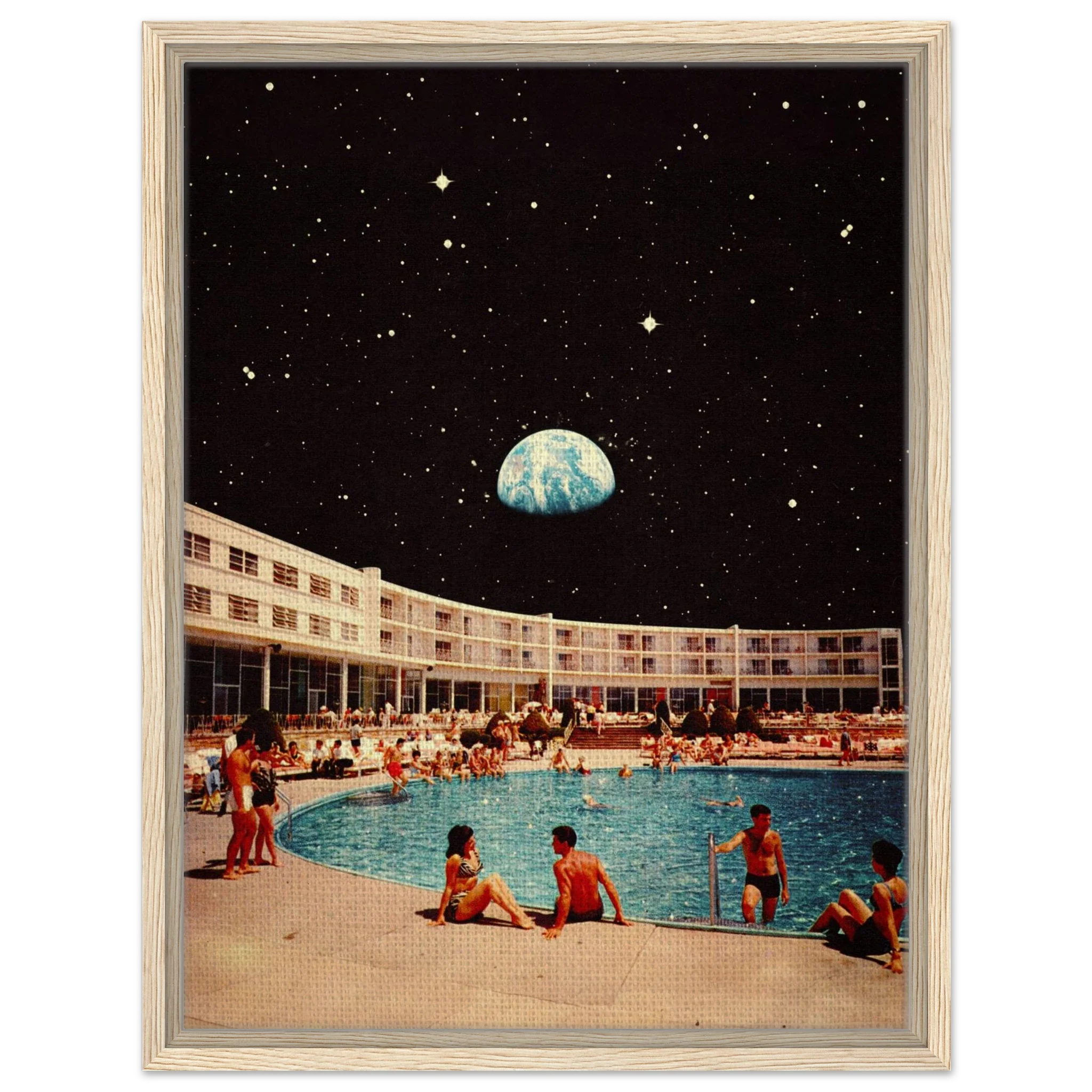 Lunar Pool Canvas