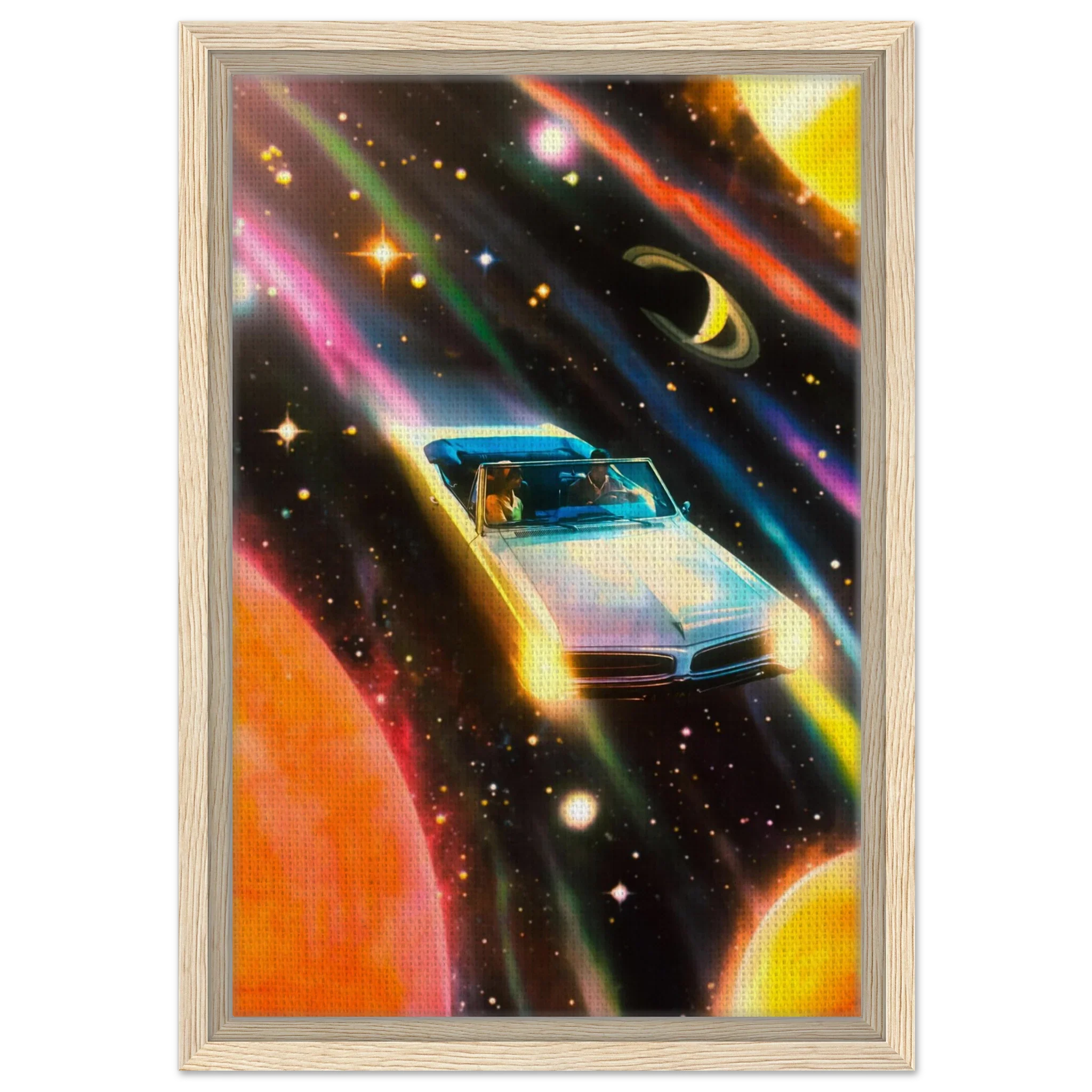 Space Rainbow Adventure Canvas