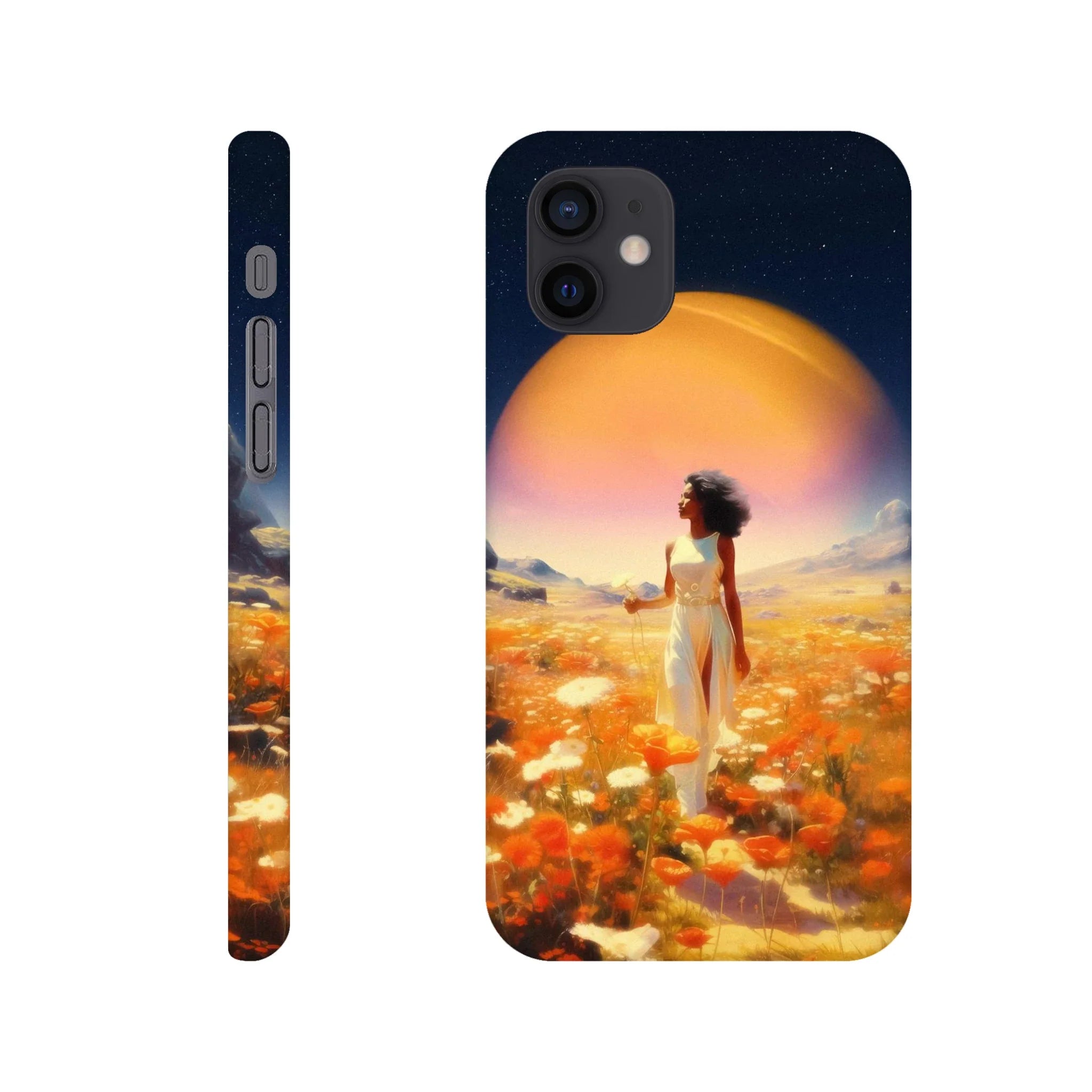 Cosmic Flower Field iPhone Case