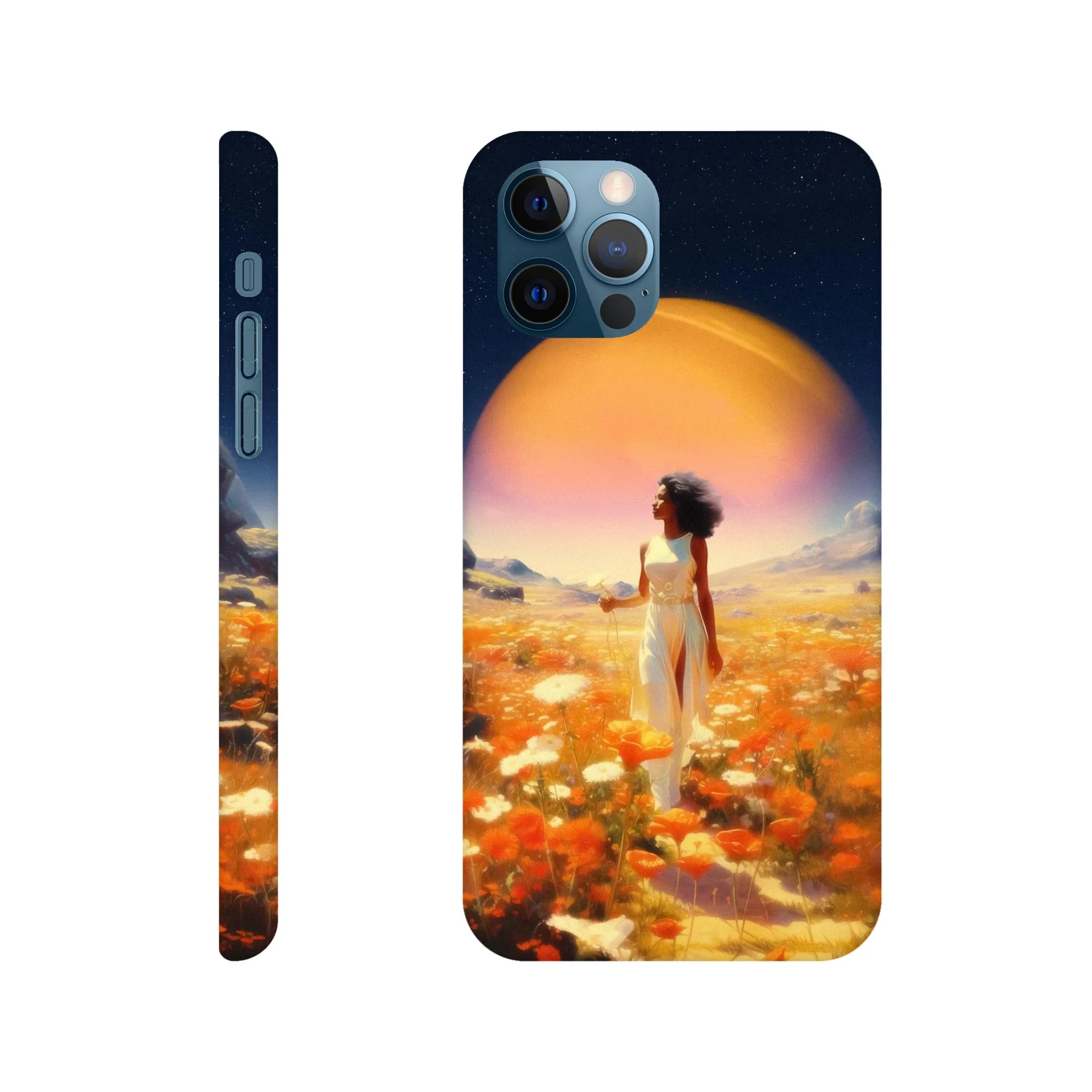 Cosmic Flower Field iPhone Case