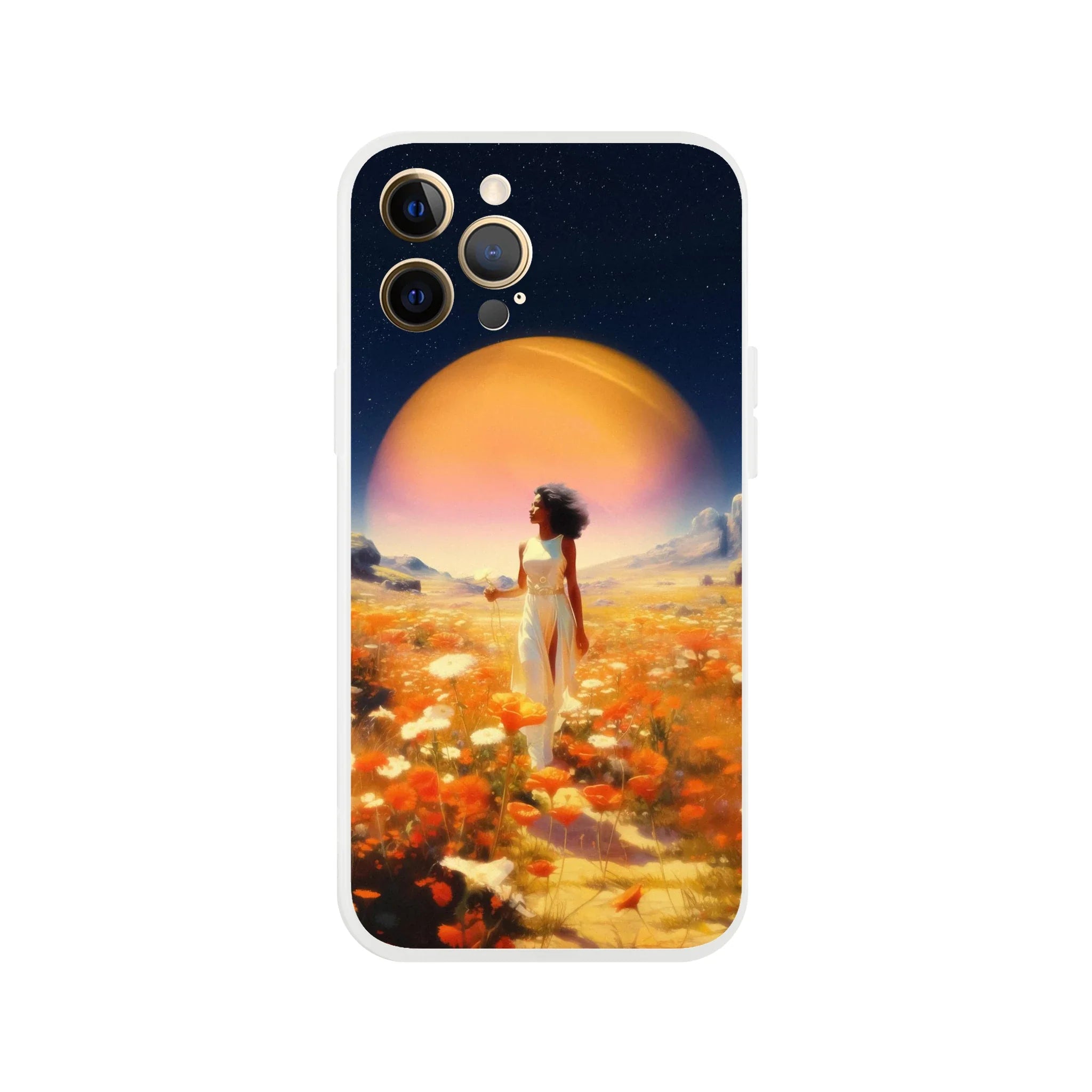 Cosmic Flower Field iPhone Case