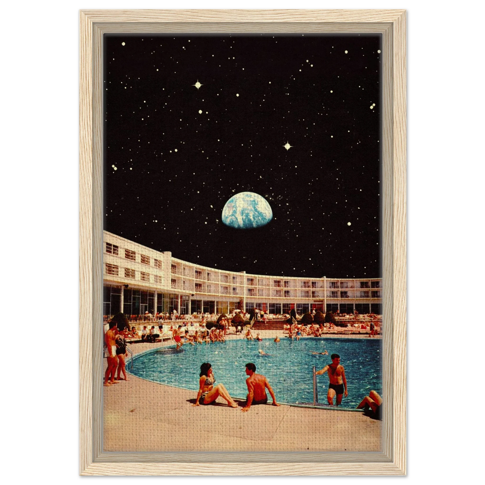 Lunar Pool Canvas
