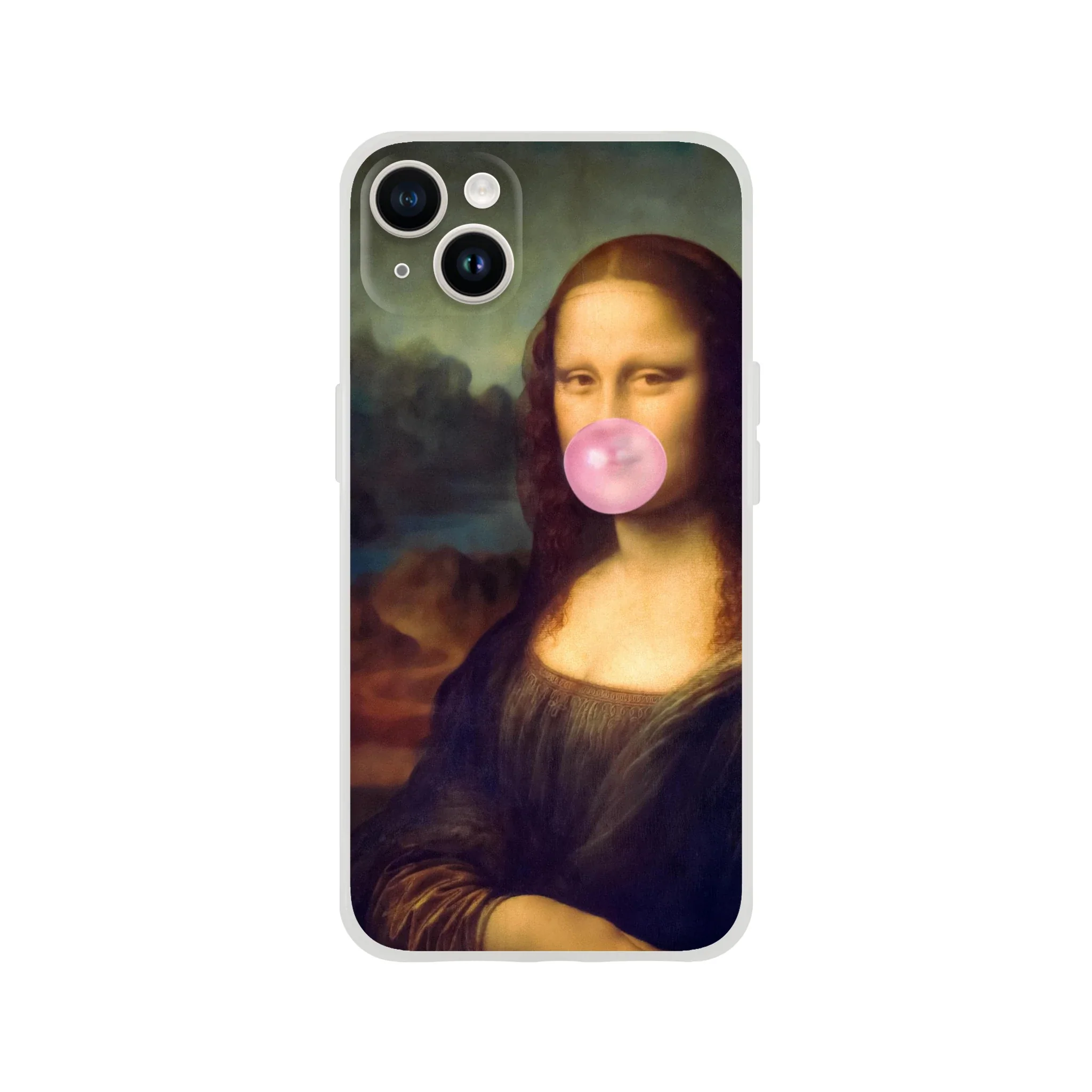 Mona Lisa Bubble Gum iPhone Case