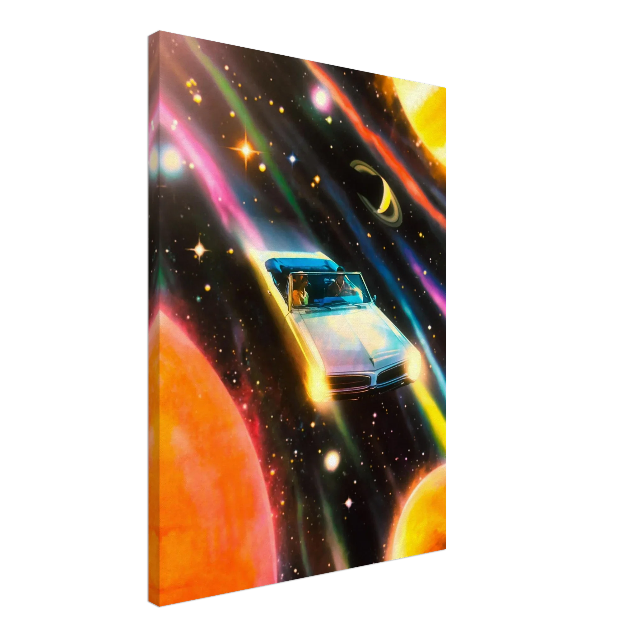 Space Rainbow Adventure Canvas