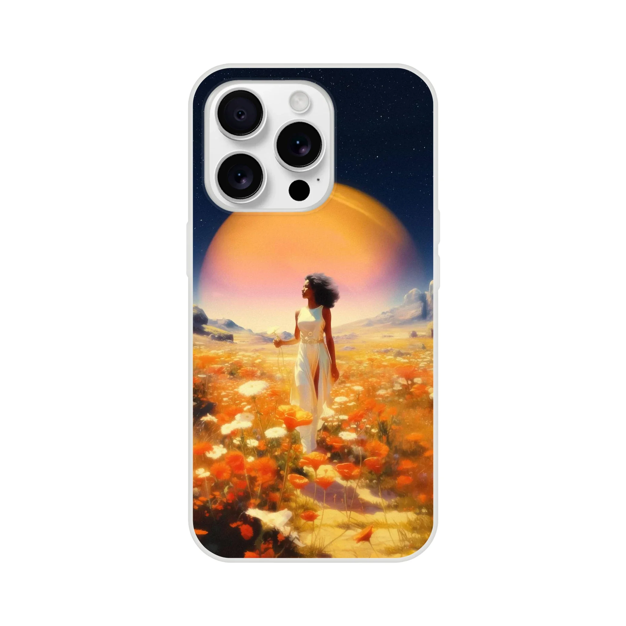 Cosmic Flower Field iPhone Case