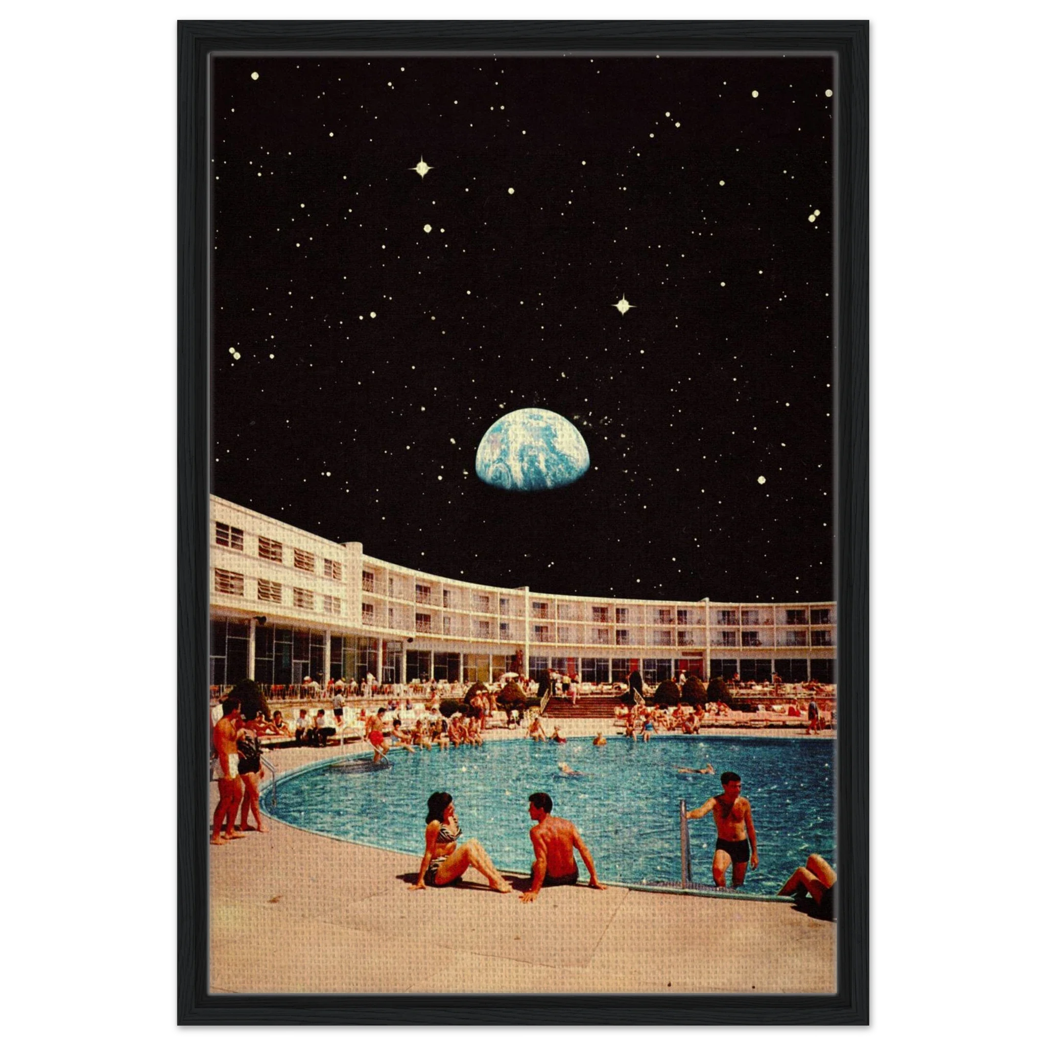 Lunar Pool Canvas