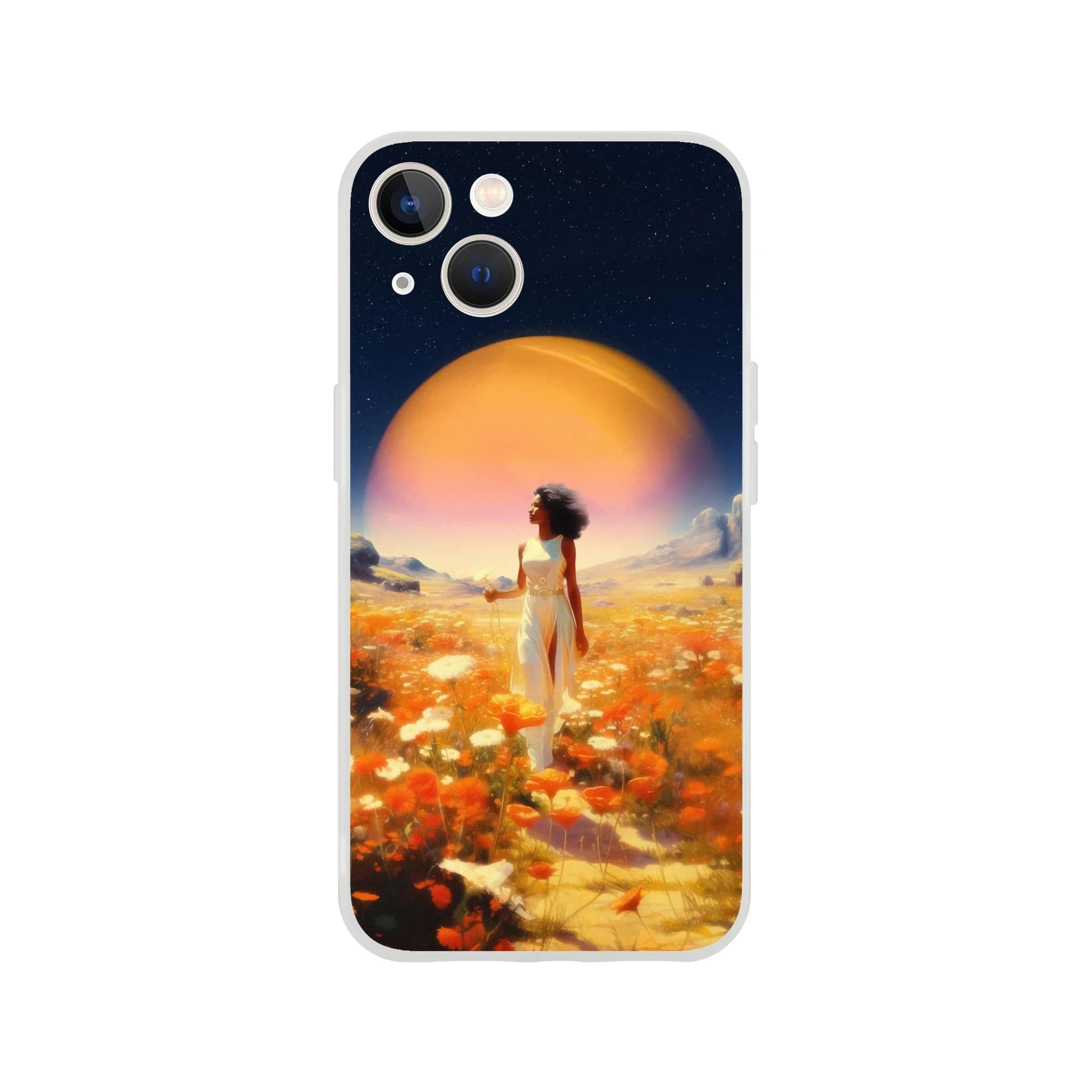 Cosmic Flower Field iPhone Case