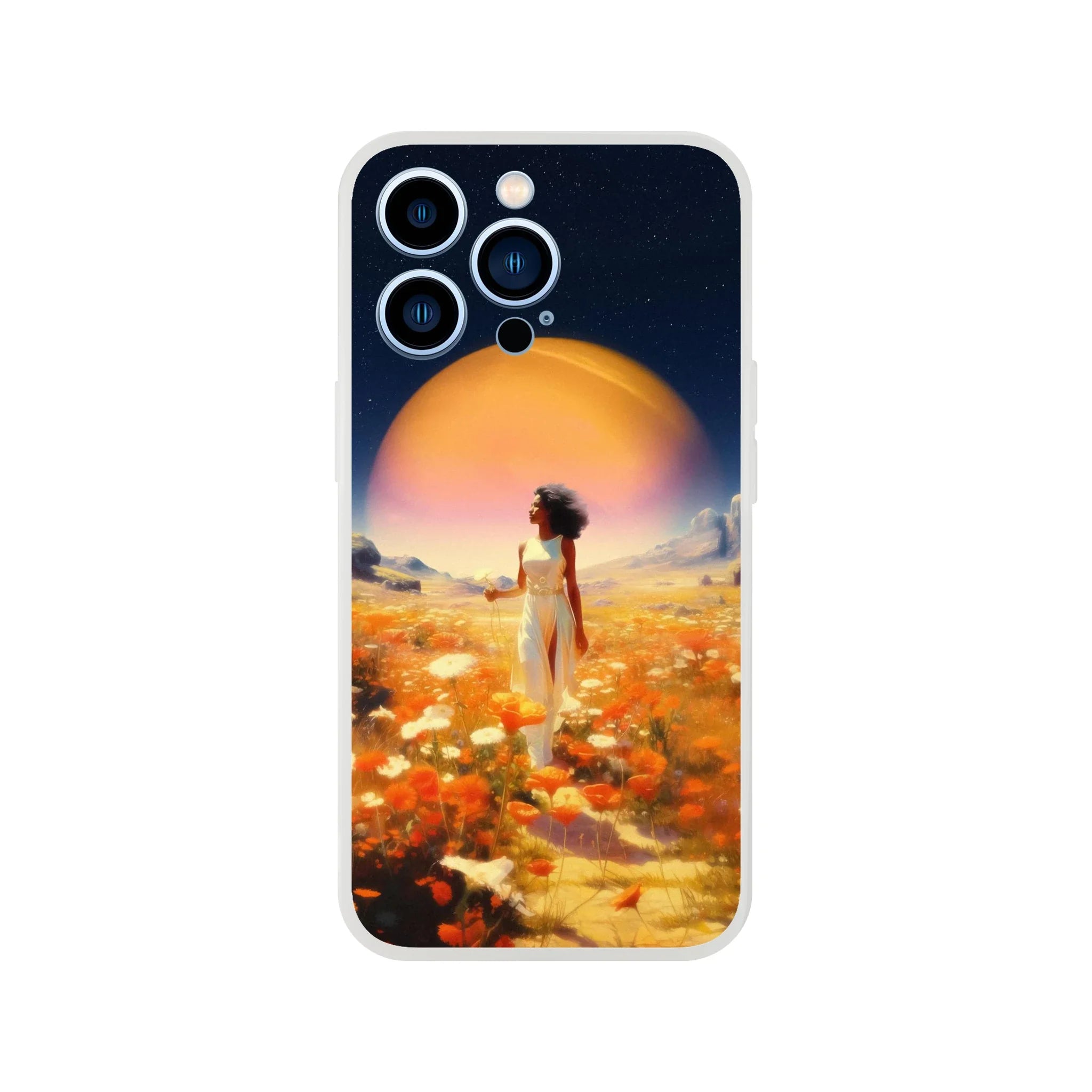 Cosmic Flower Field iPhone Case