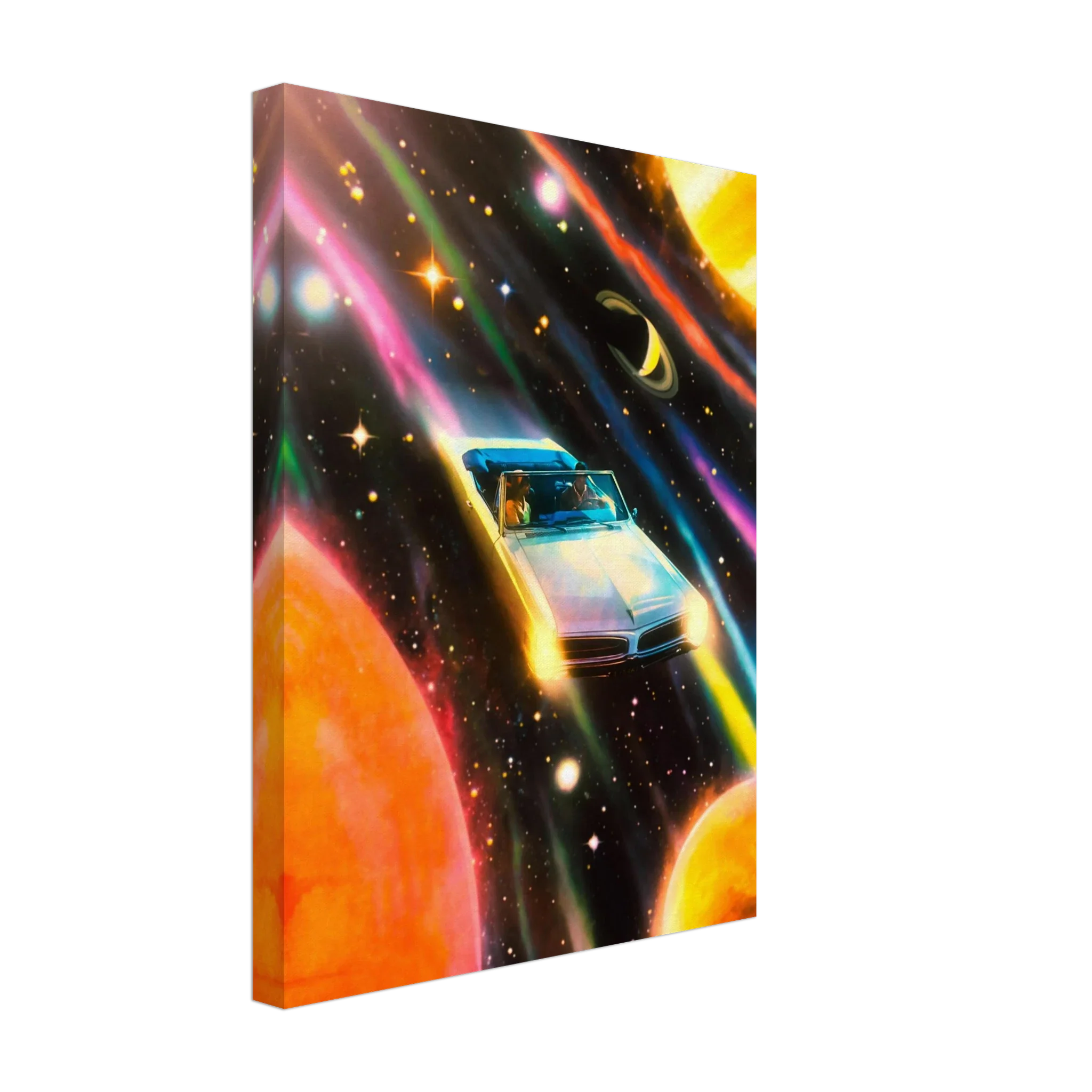 Space Rainbow Adventure Canvas