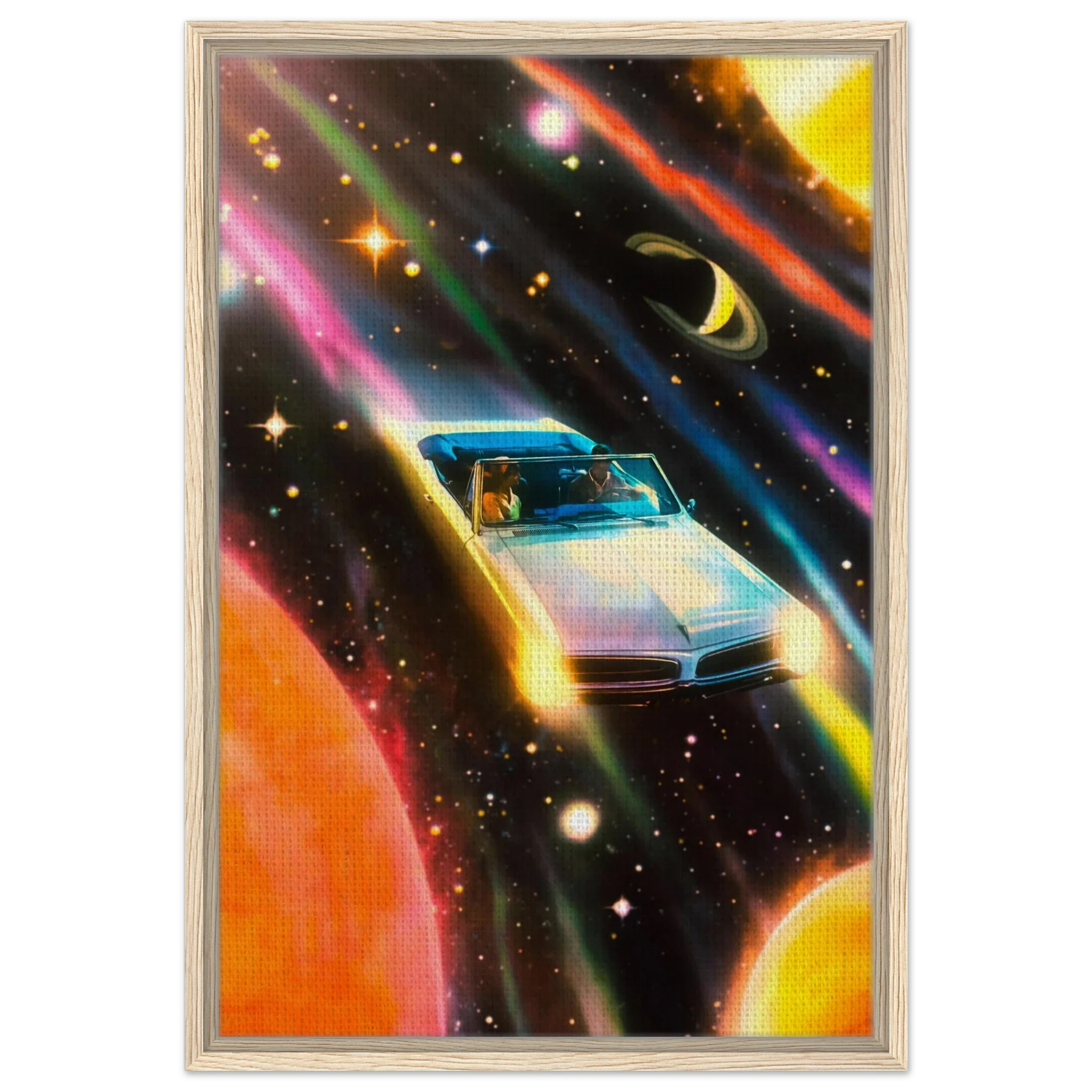 Space Rainbow Adventure Canvas