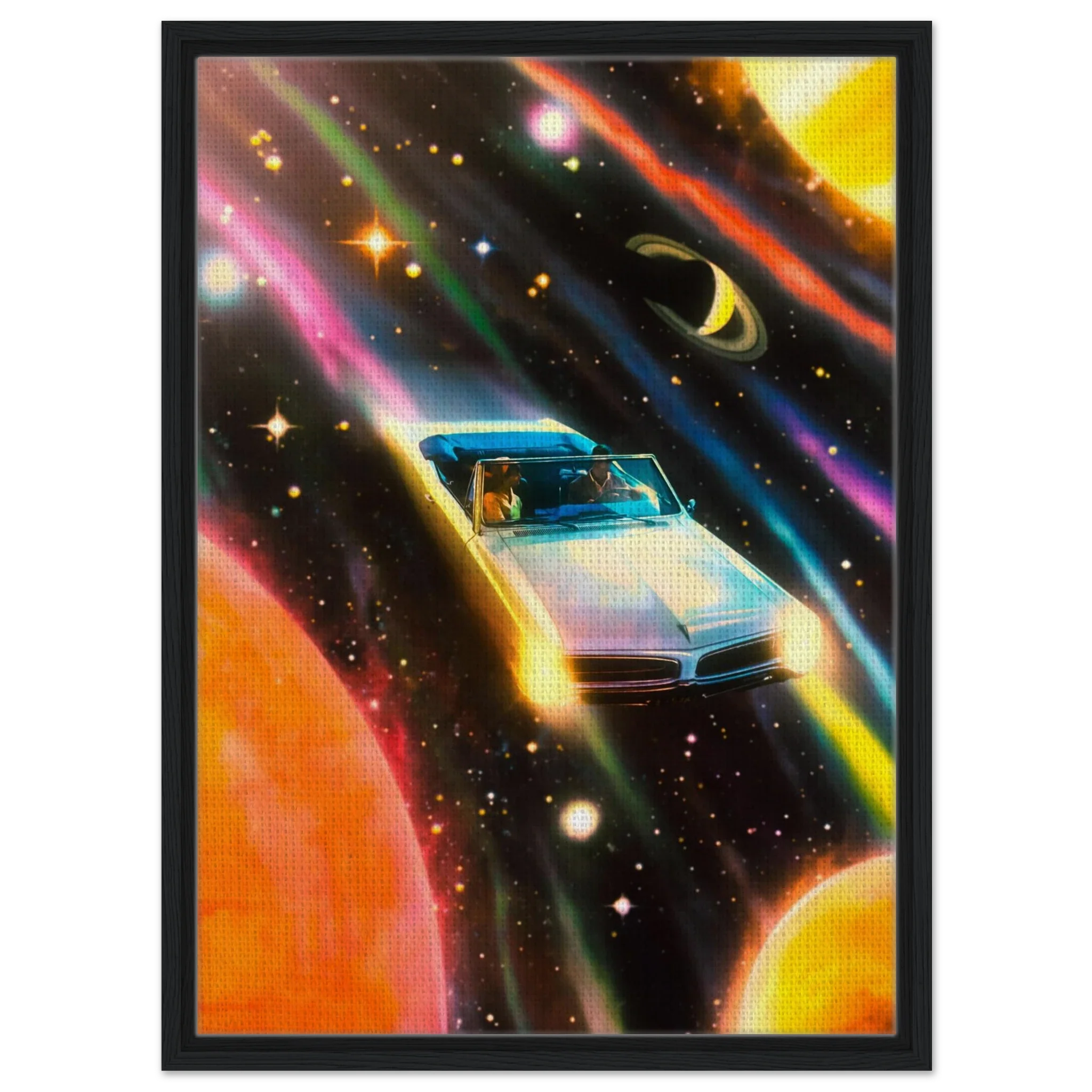 Space Rainbow Adventure Canvas