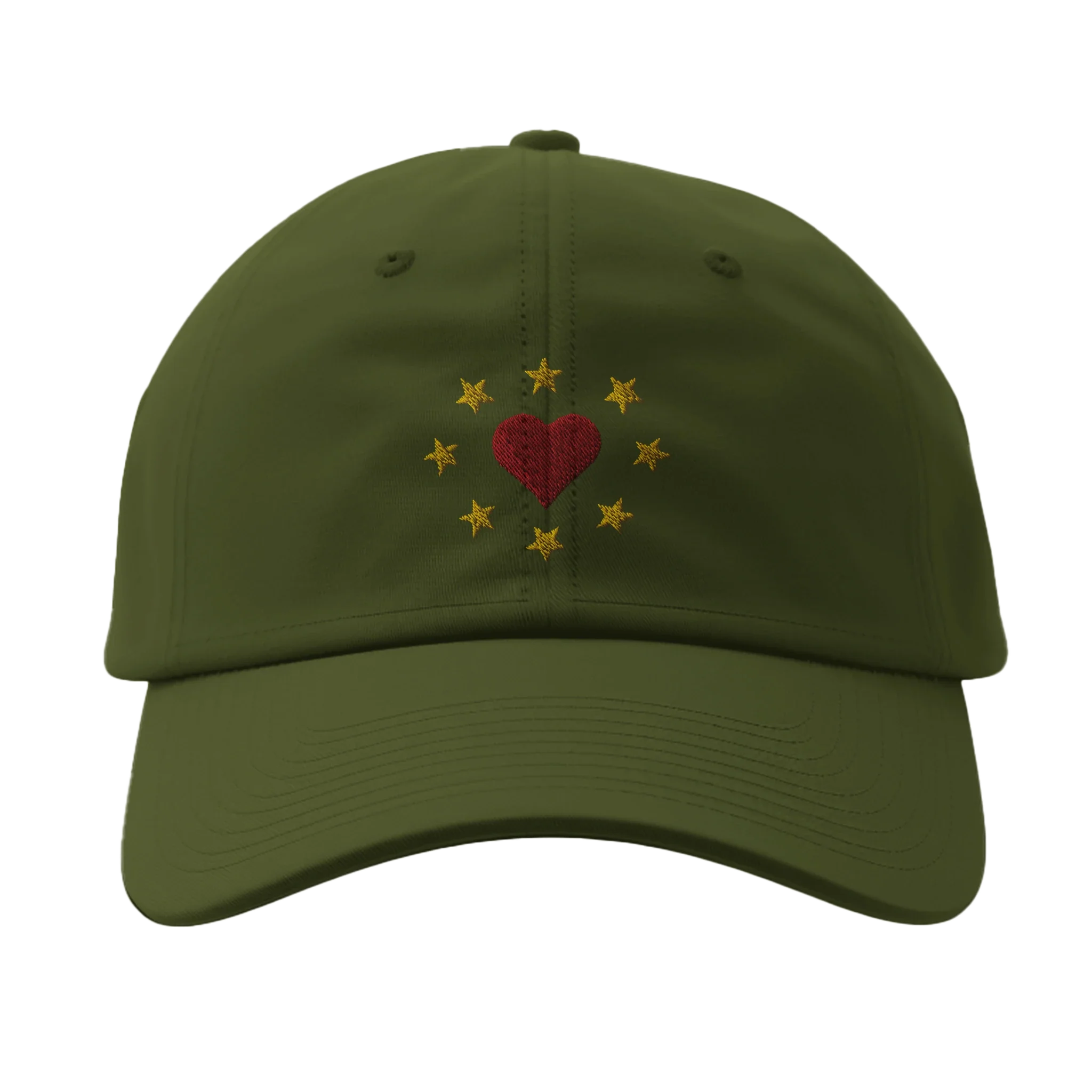 Heart Stars Embroidered Cap