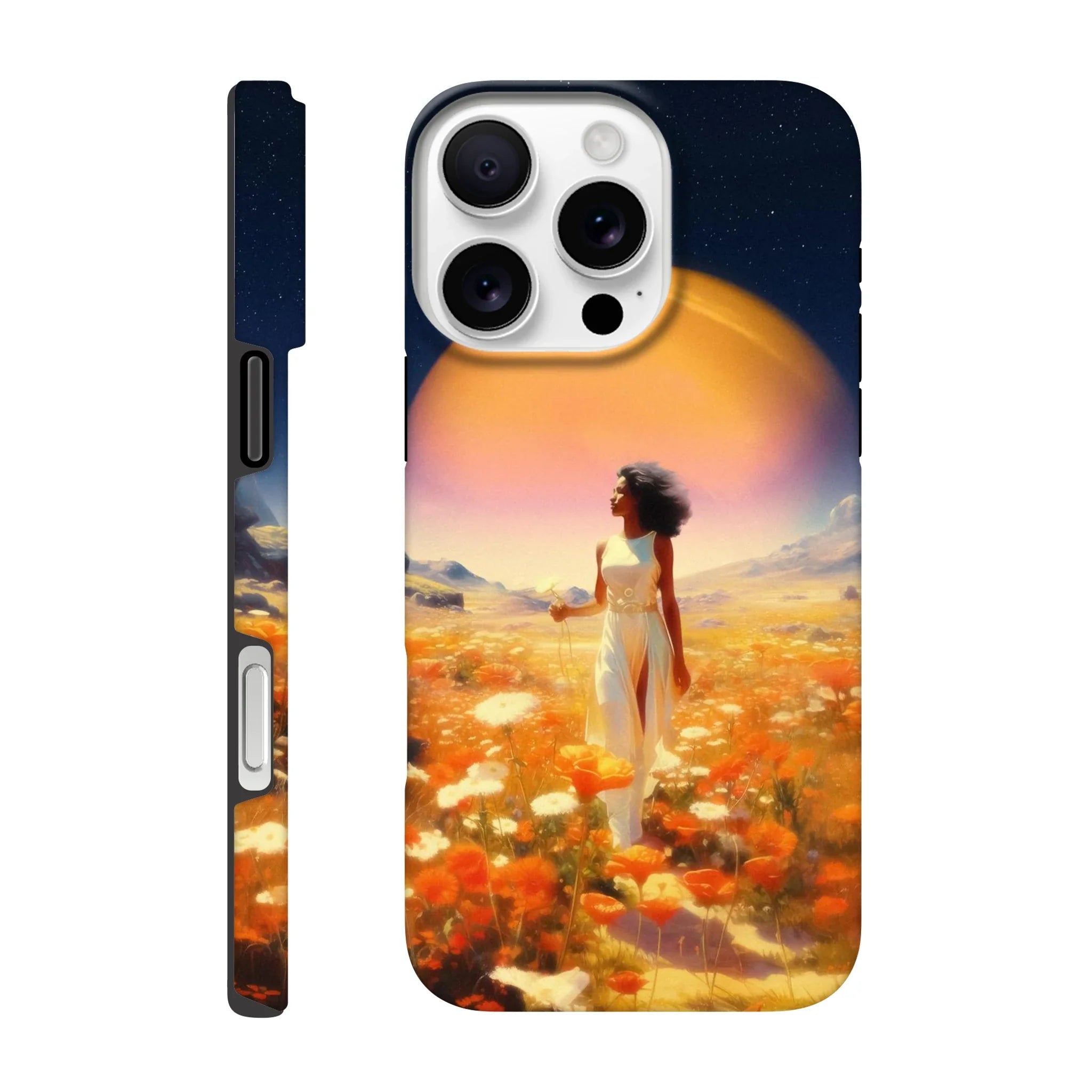 Cosmic Flower Field iPhone Case