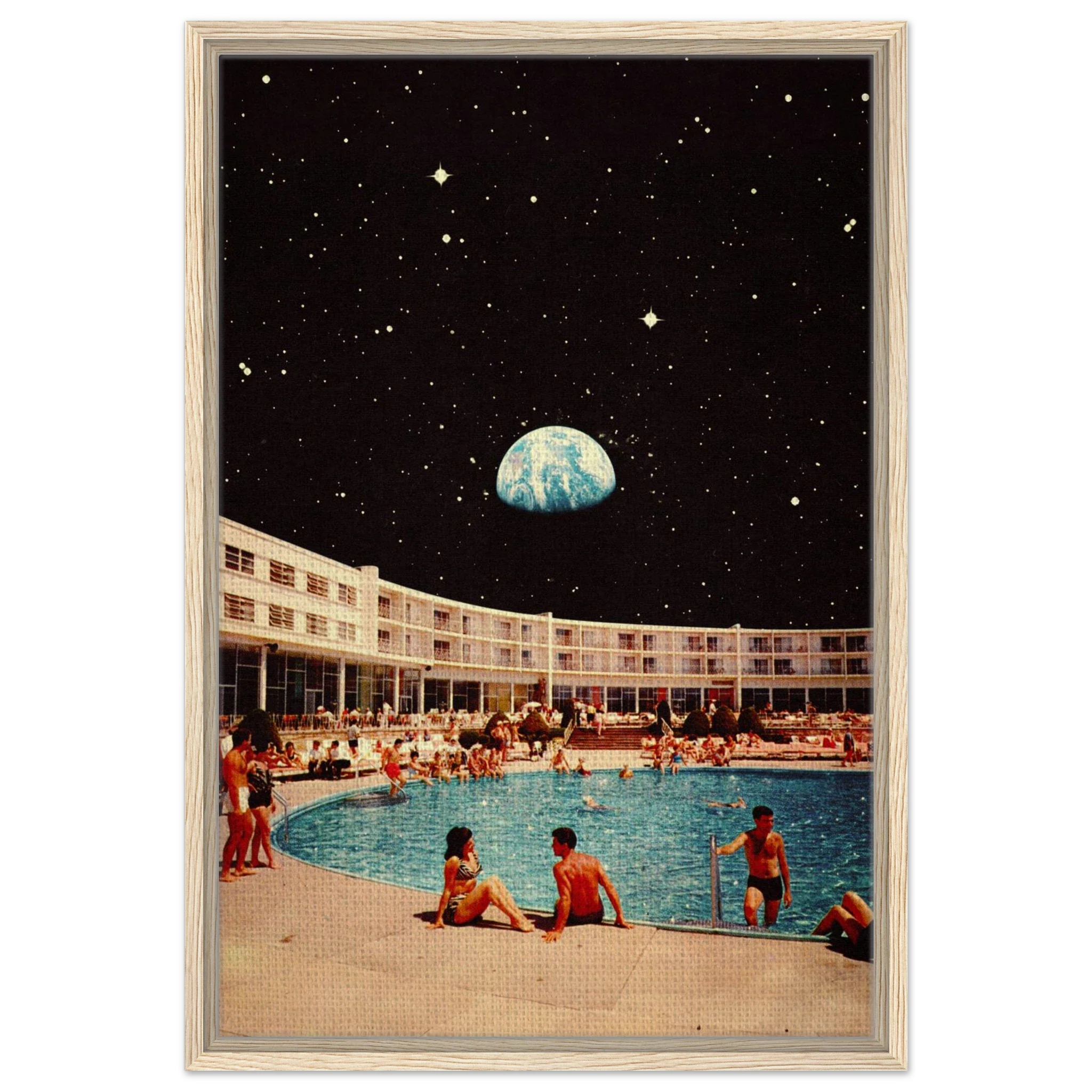 Lunar Pool Canvas