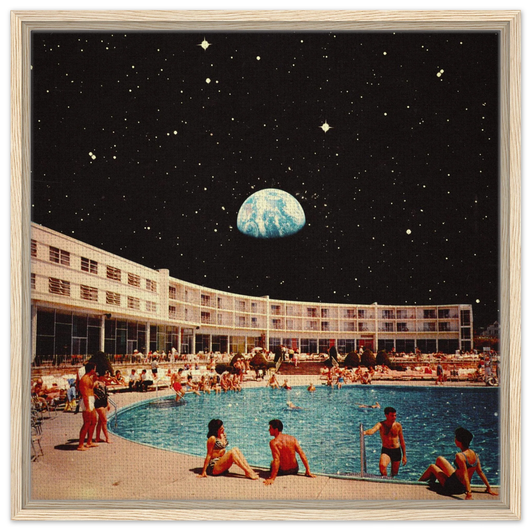 Lunar Pool Canvas