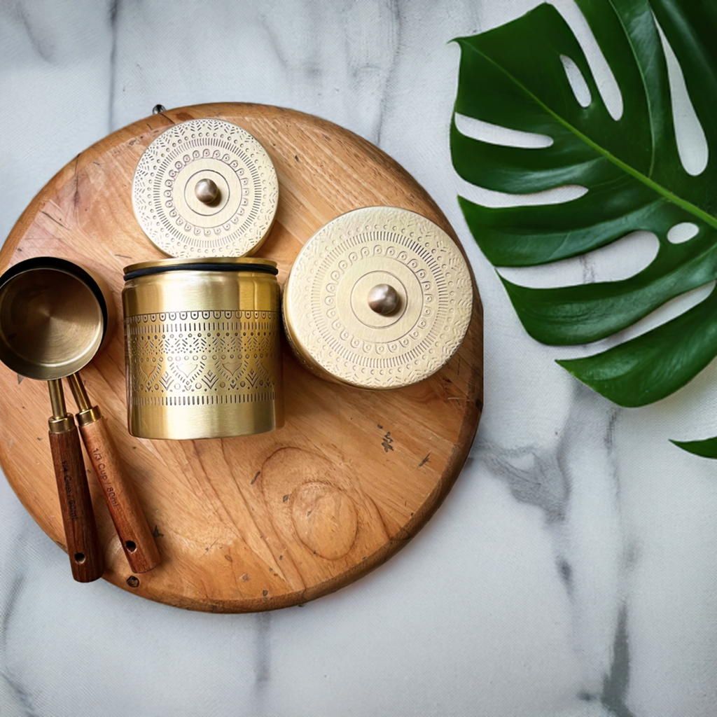 Mystic Mandala Metal Canister | Handcrafted Airtight Storage Jar