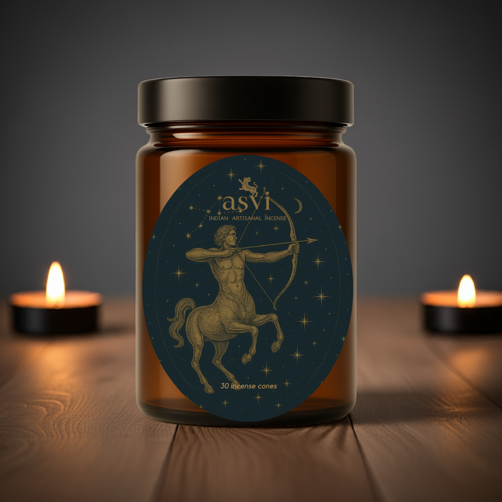 Ayurvedic Zodiac Incense | Sagittarius Sun Sign (Handmade Cones)