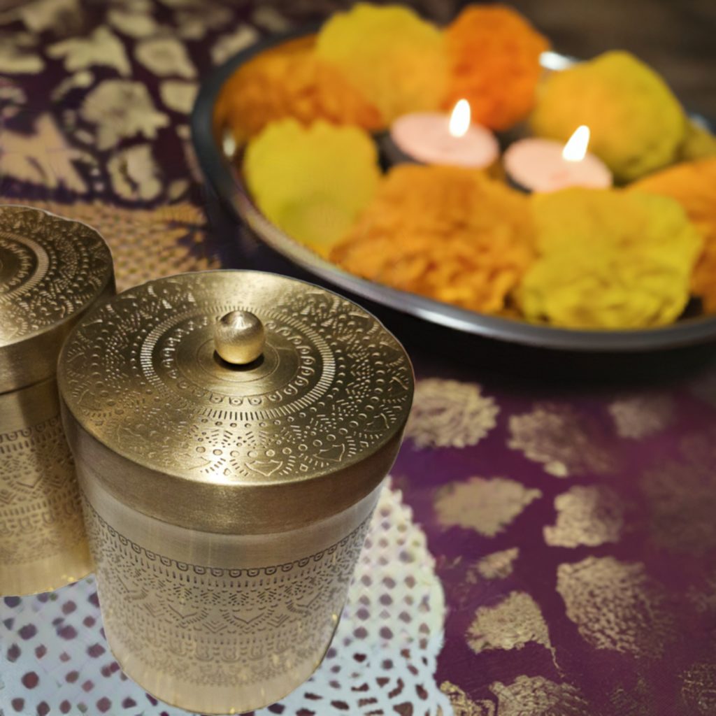 Mystic Mandala Metal Canister | Handcrafted Airtight Storage Jar