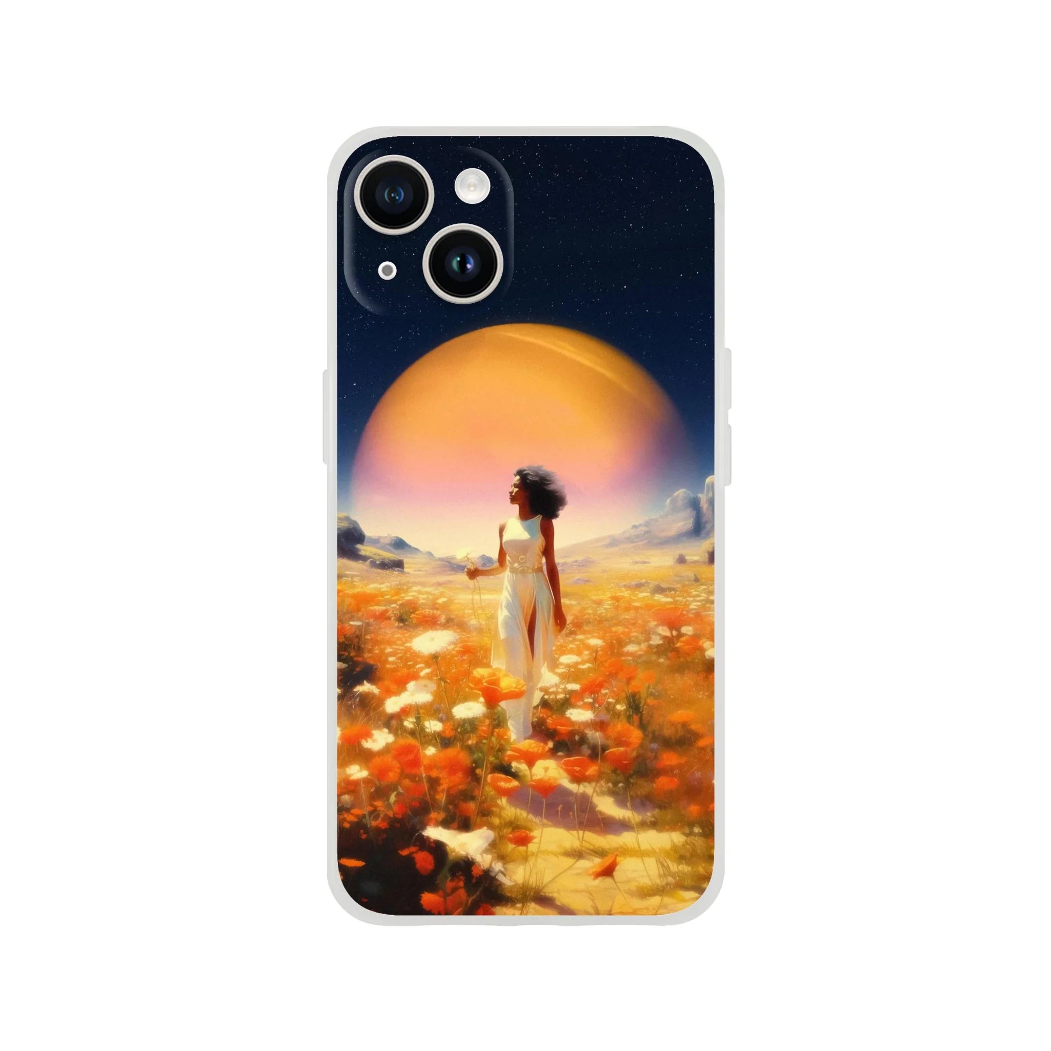 Cosmic Flower Field iPhone Case