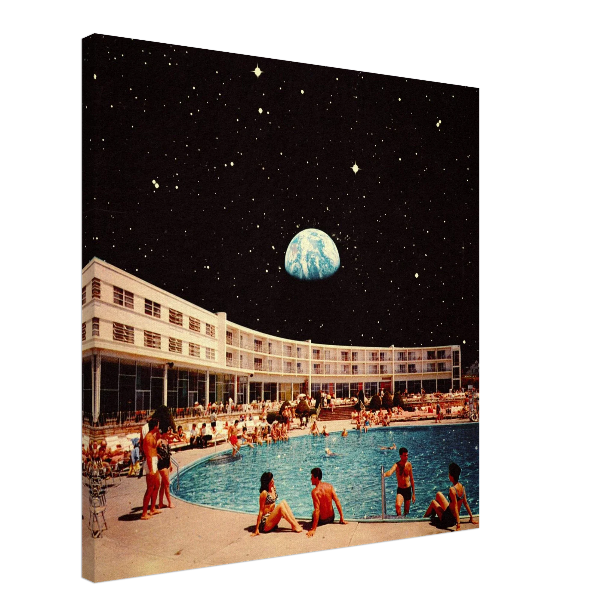 Lunar Pool Canvas
